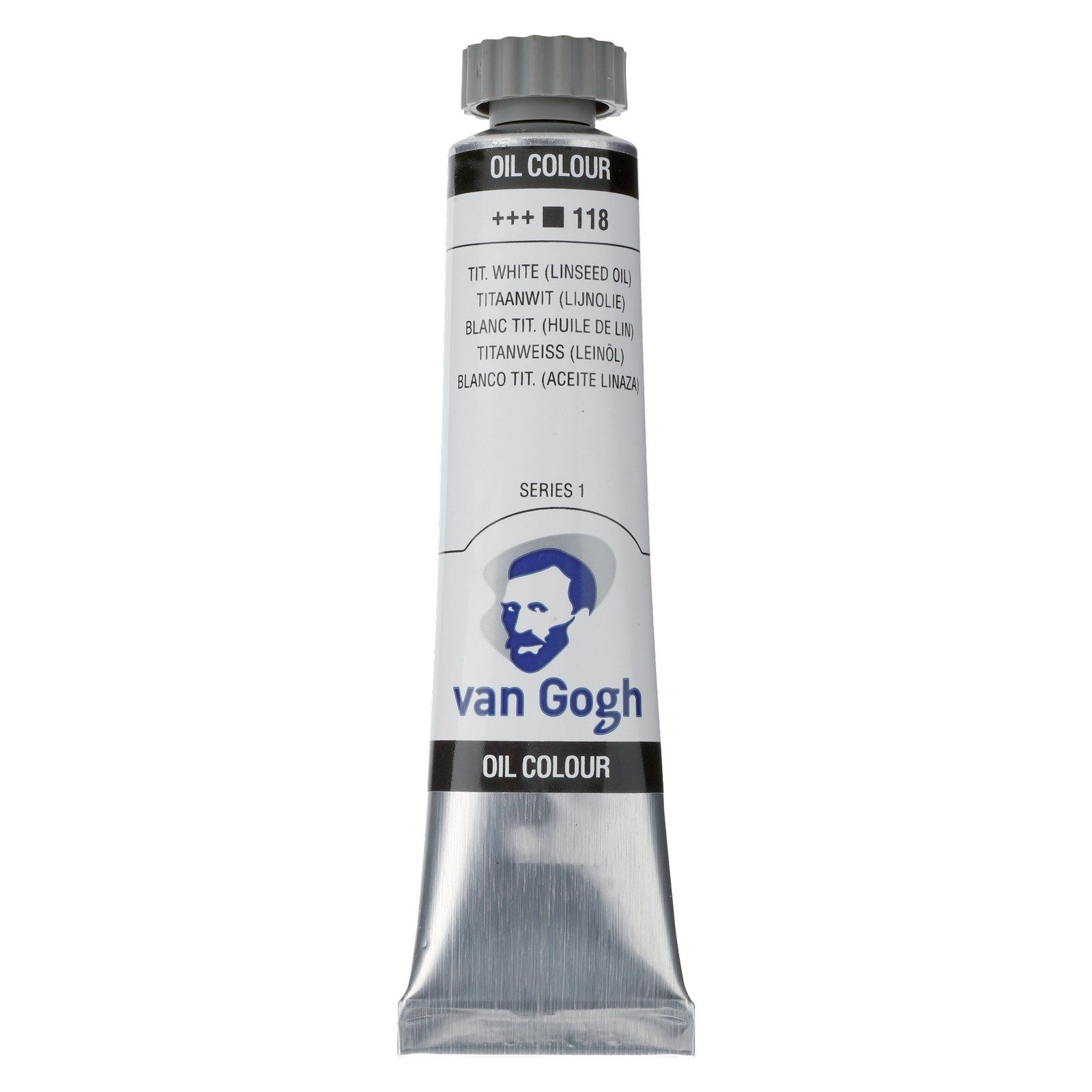 Van Gogh • Tube de Peinture à l'Huile 20ml Blanc de Titane (Huile de Lin) 118