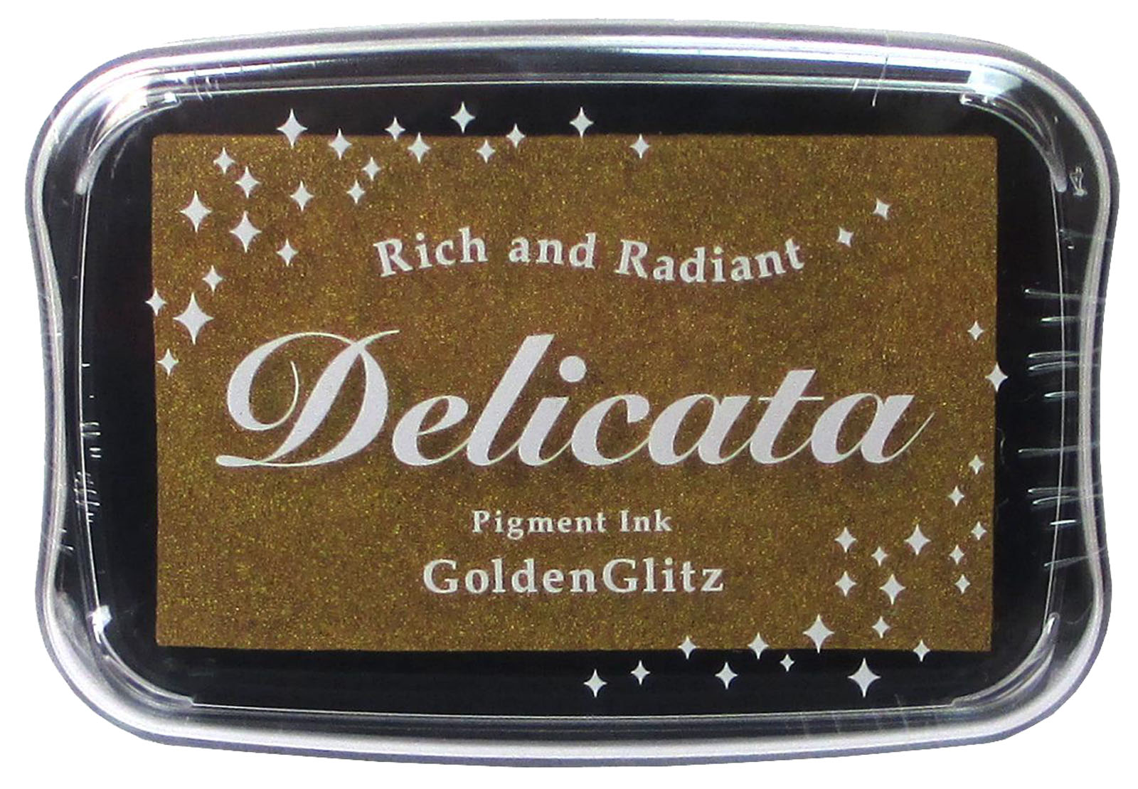 Tsukineko • Delicata Pigment Ink 9x6cm Golden Glitz