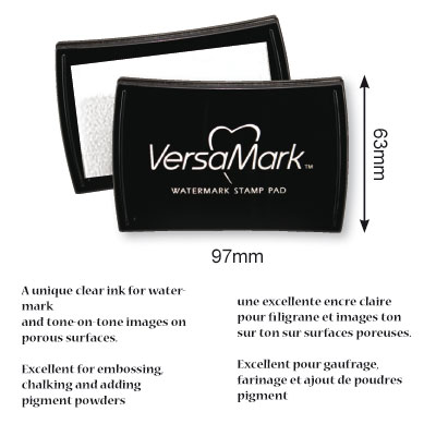 Tsukineko • VersaMark almohadilla de tinta para marcas de agua 2inx3in
