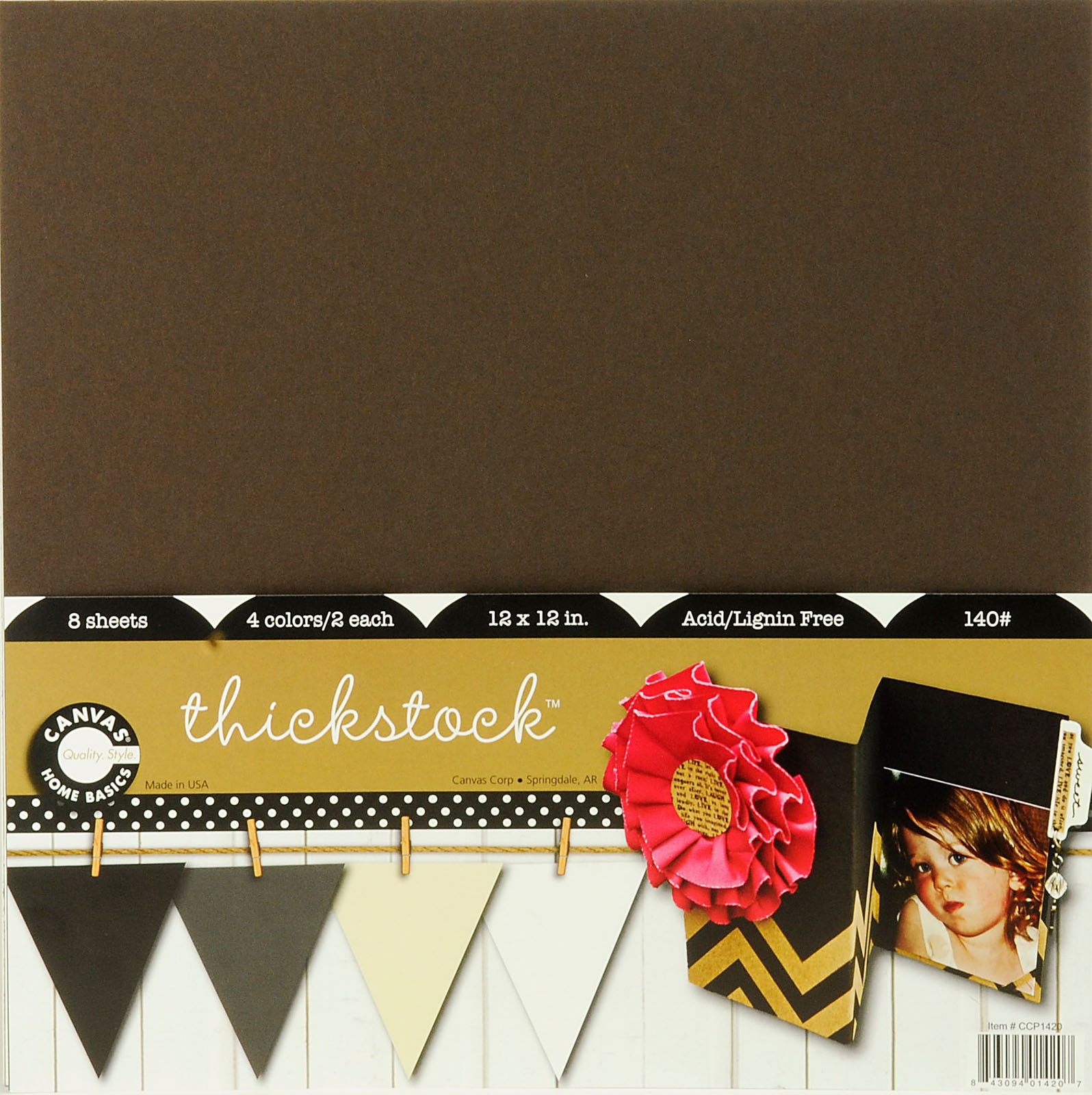 Canvas Corp • Paper pack 30,5x30,5cm Neutral thickstock x8