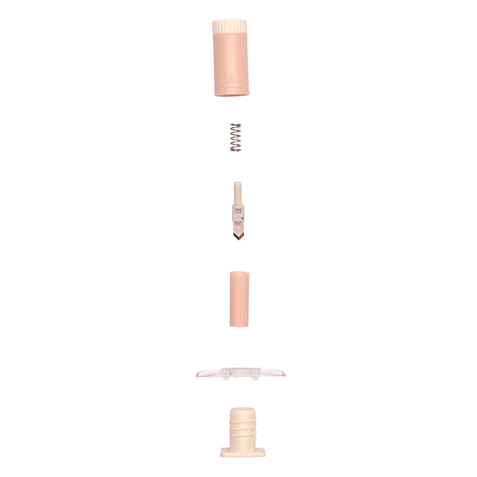Vaessen Creative • Cutter Circulaire Ø15cm 3 Lames de Rechange incluses Rose