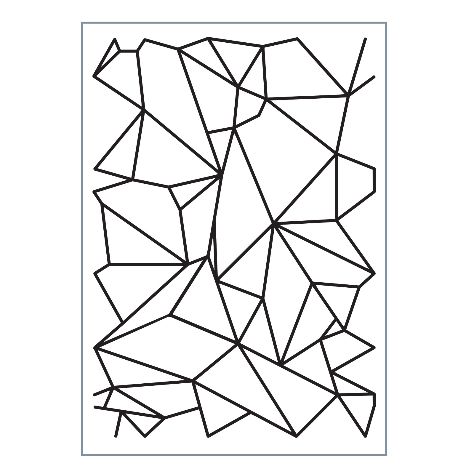 Vaessen Creative • Love It Embossing Folder A6 Graphic Lines