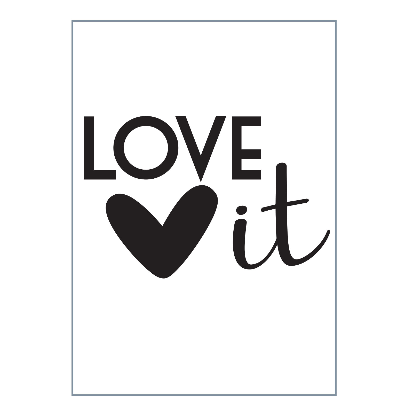 Vaessen Creative • Love It Embossing Folder A6 Love It