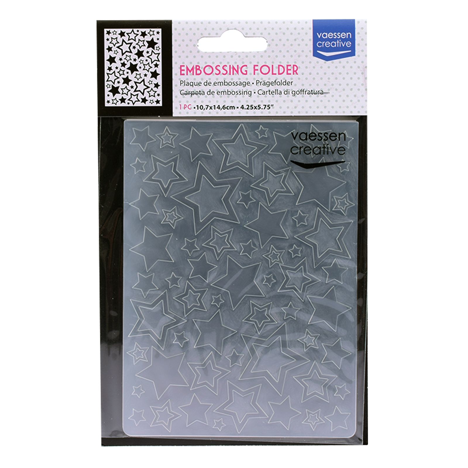 Vaessen Creative • Embossing Folder Big & Small Stars