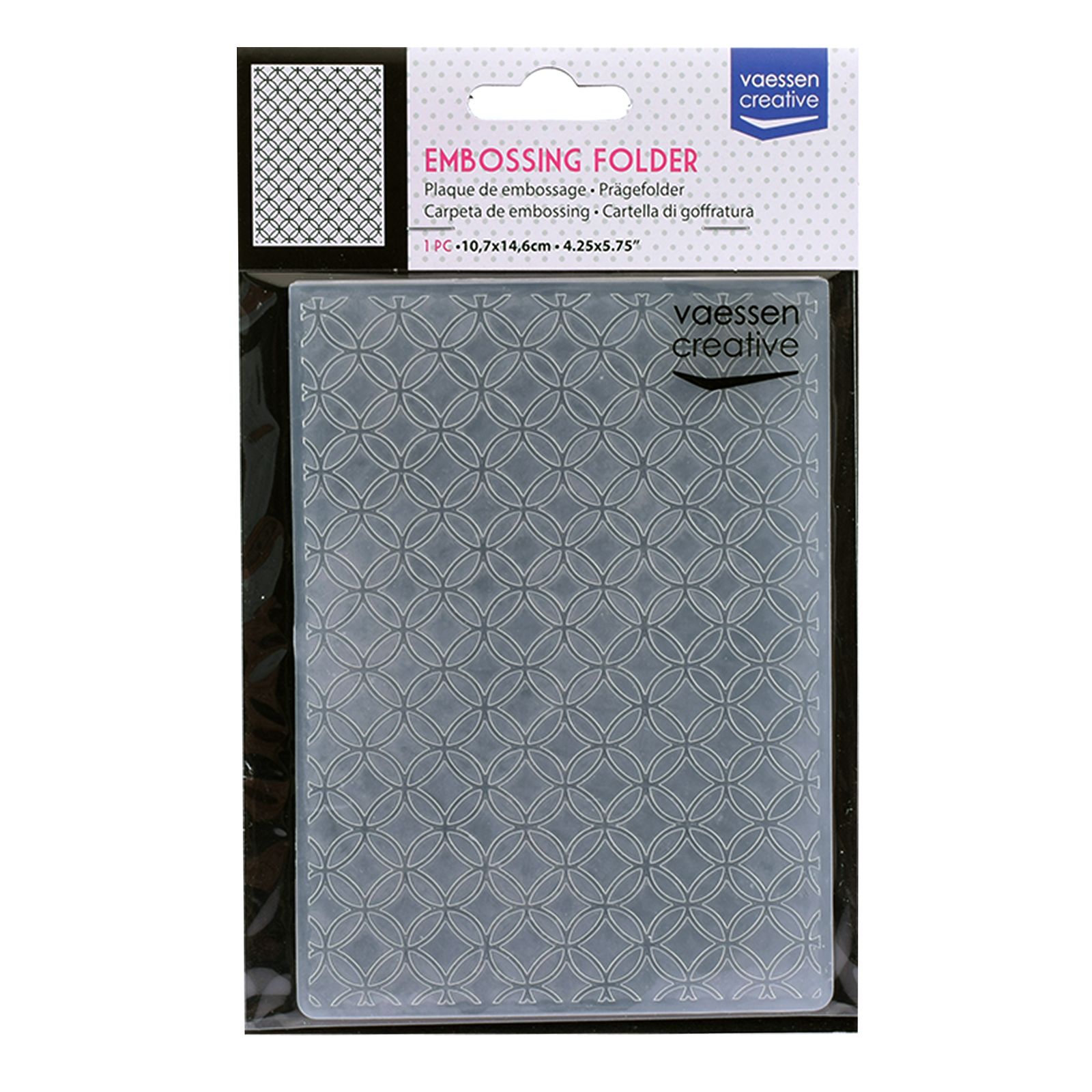 Vaessen Creative • Embossing Folder Intersecting Circles