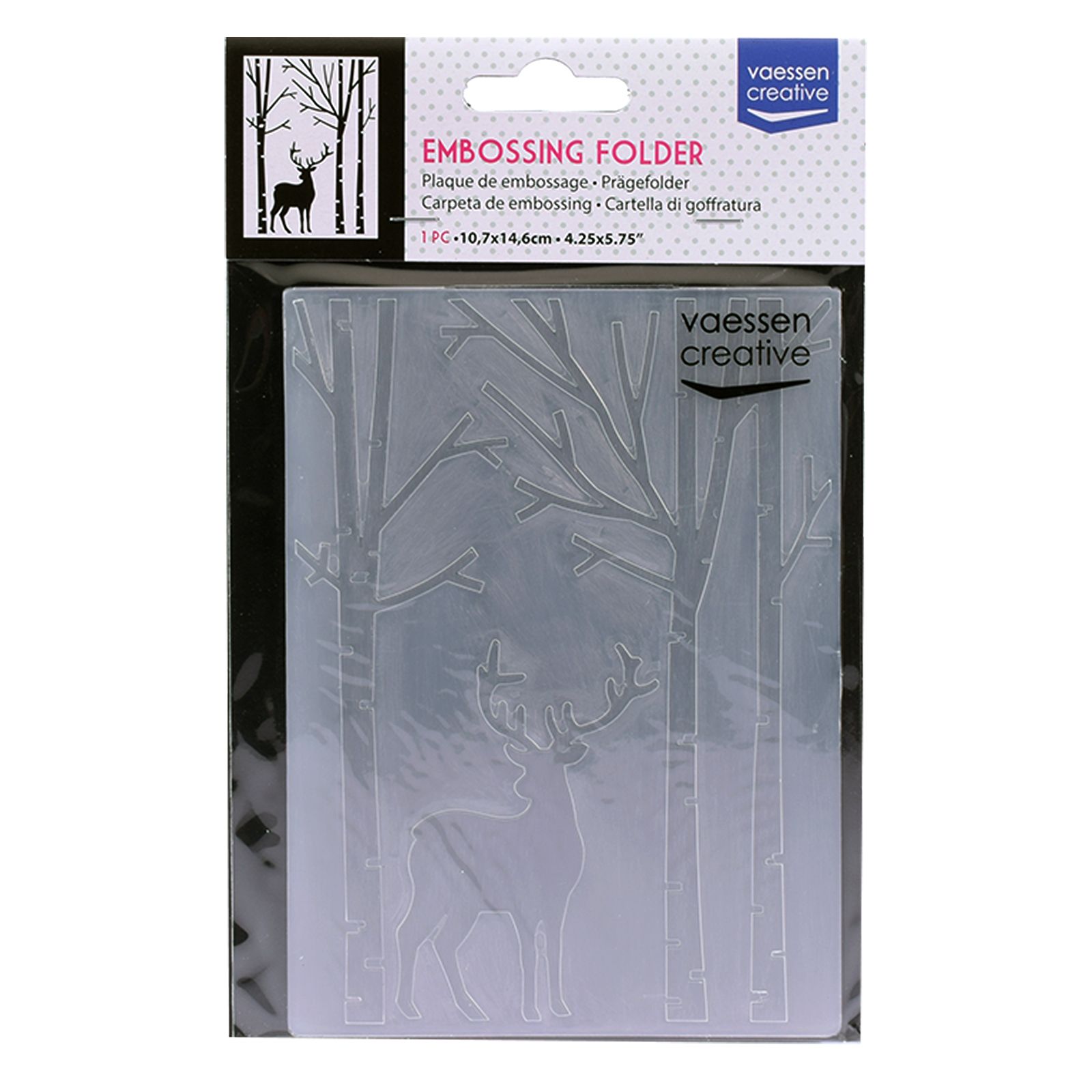 Vaessen Creative • Embossing Folder Deer in Forest