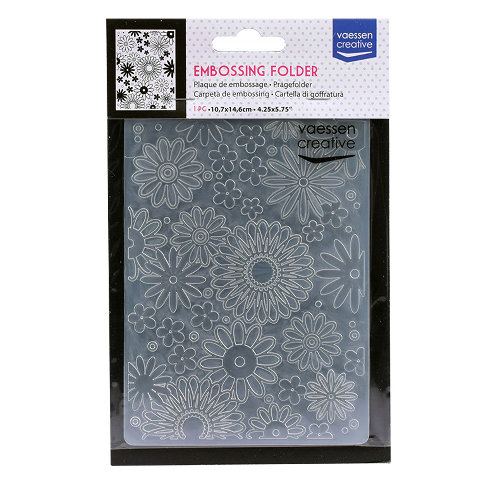 Vaessen Creative • Carpeta de Embossing Flower Power