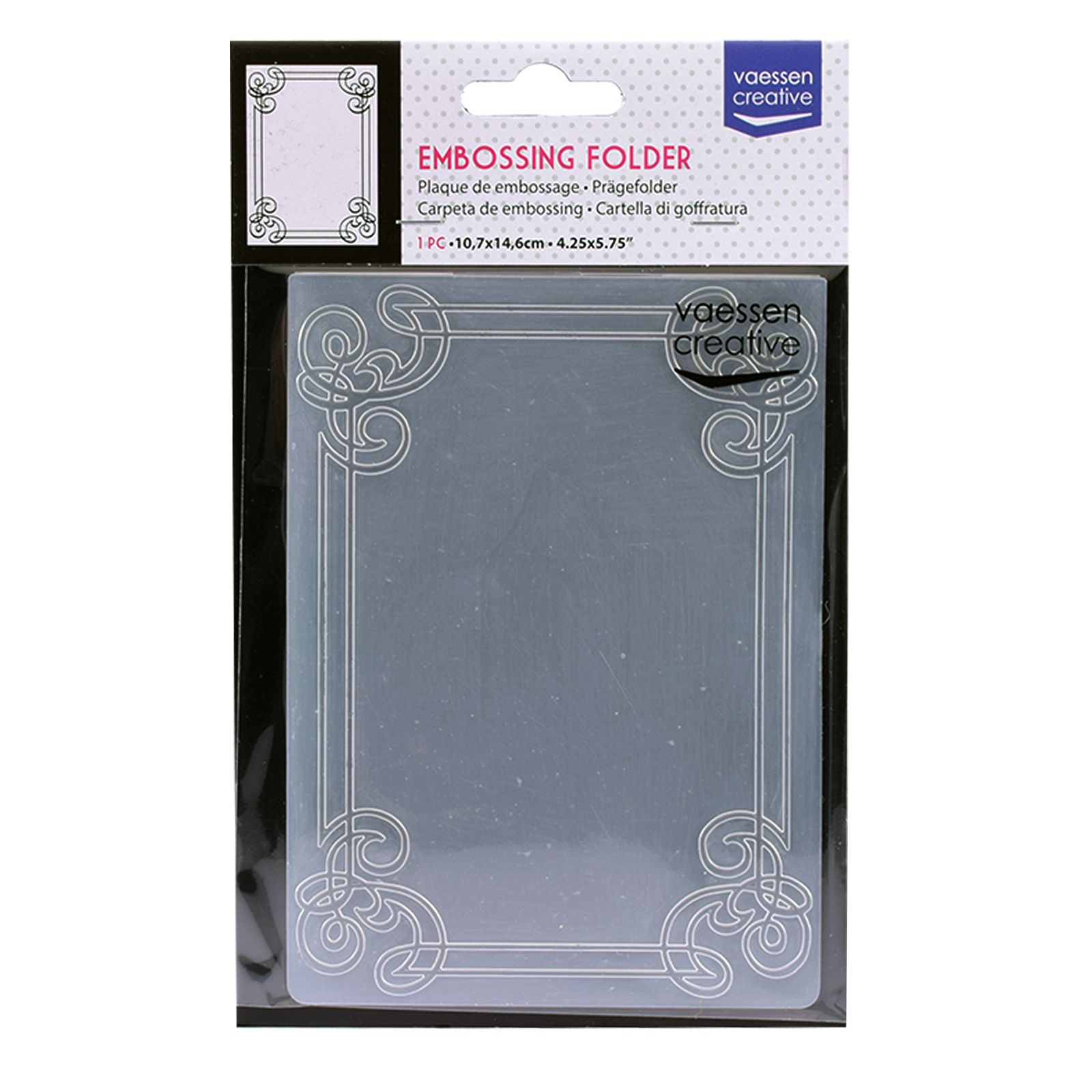 Vaessen Creative • Embossing Folder Omlijsting met Versieringen