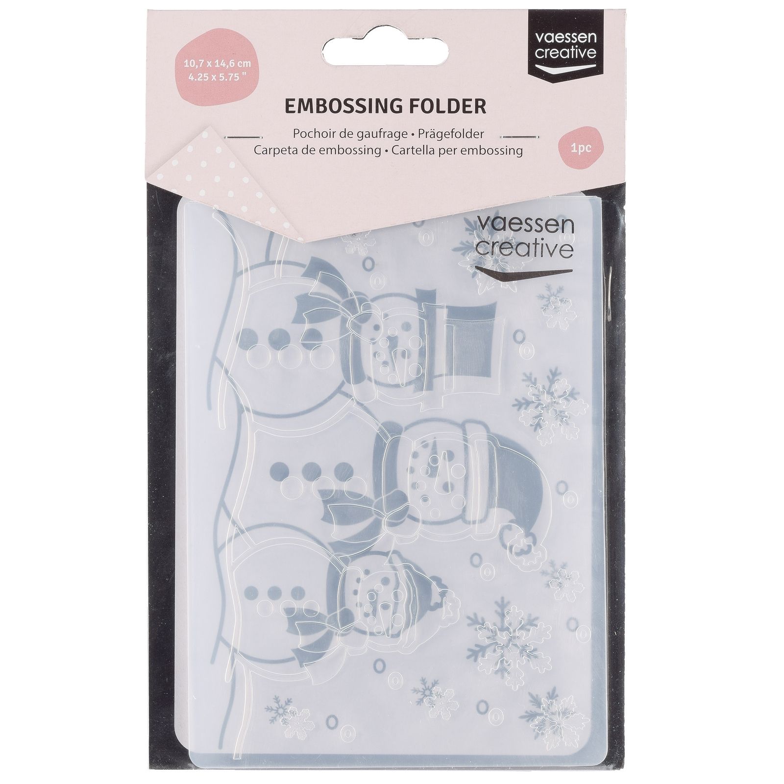 Vaessen Creative • Cartella per Embossing snowman