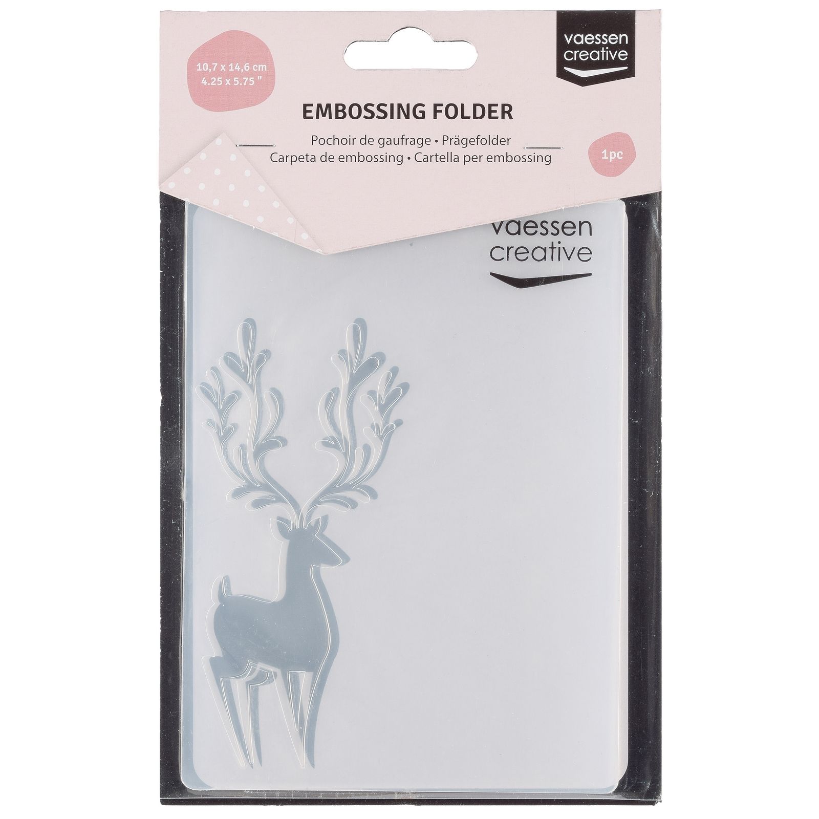 Vaessen Creative • Carpeta de Embossing Reindeer In Corner