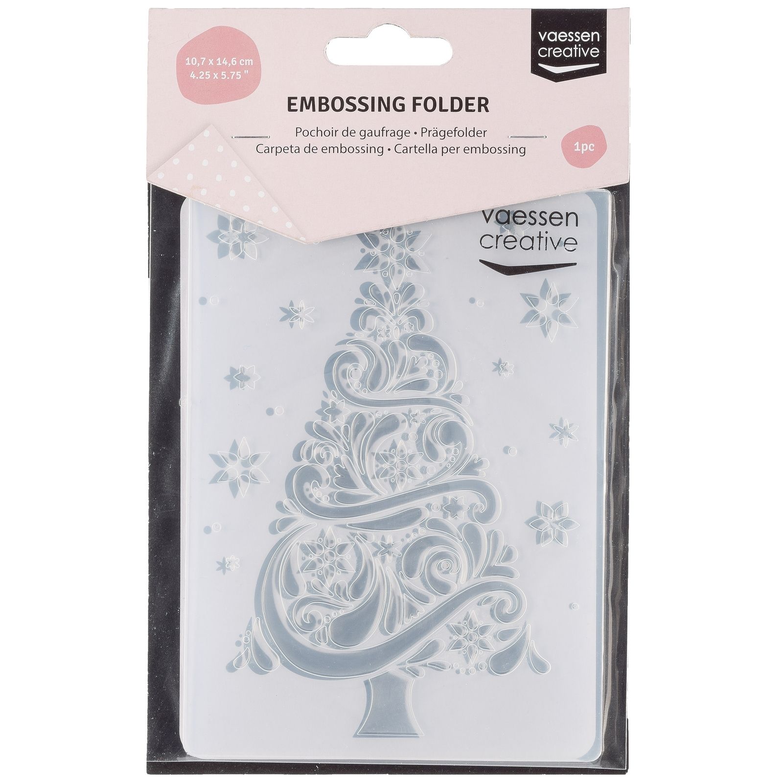 Vaessen Creative • Carpeta de Embossing Christmas Tree