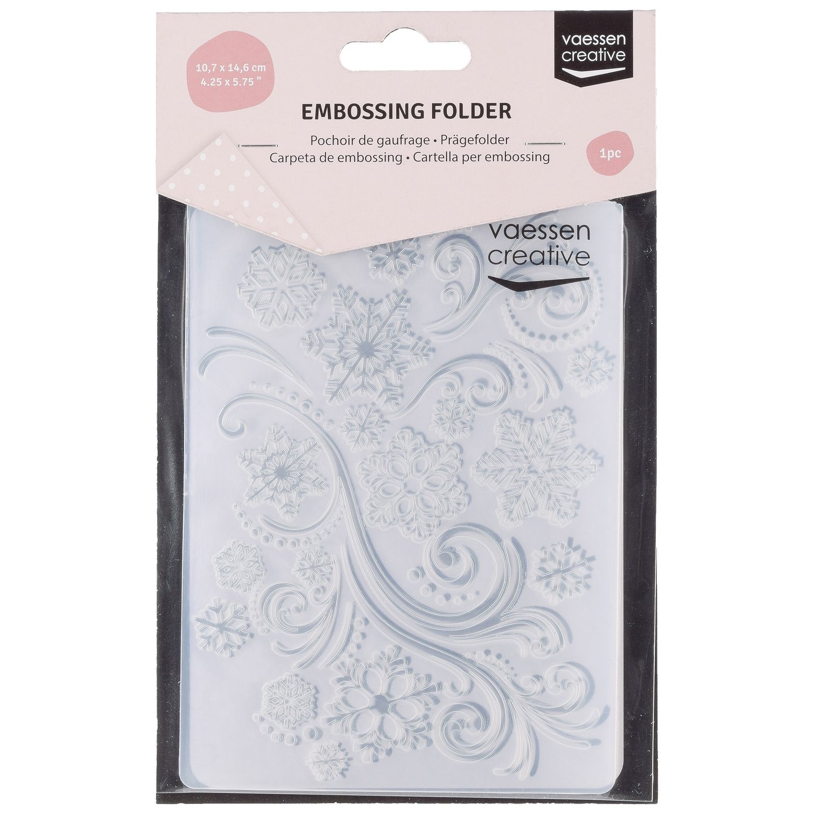 Vaessen Creative • Cartella per Embossing snowflake