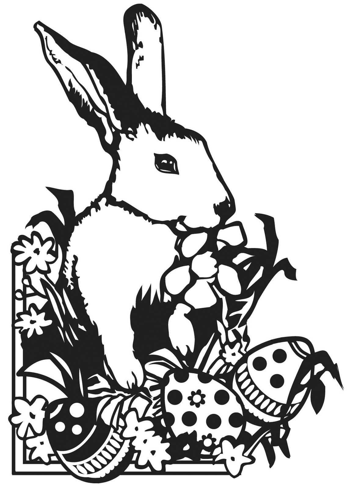 Vaessen Creative • Cartella per Embossing Easter Bunny