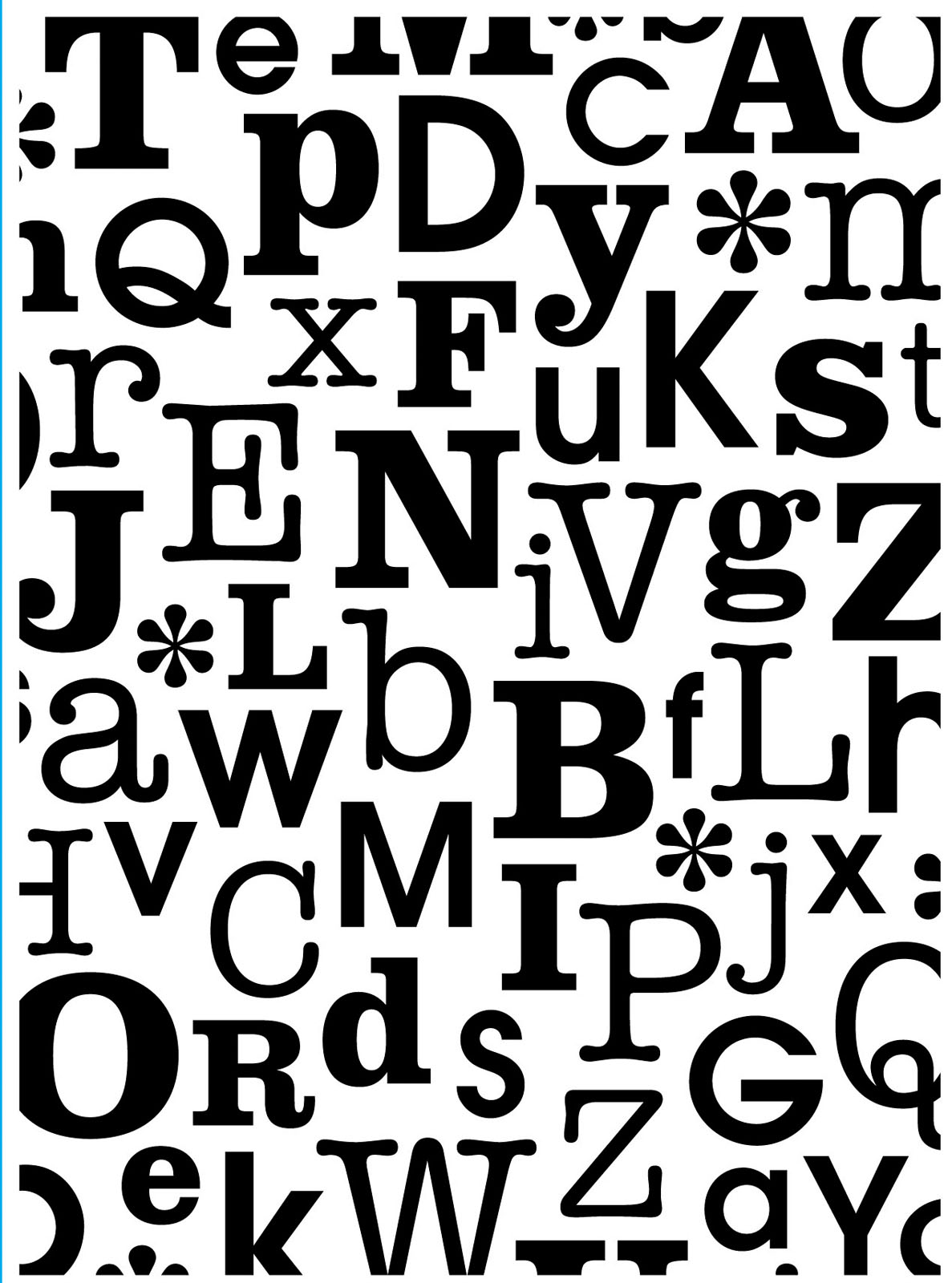 Vaessen Creative • Embossing Folder Abcs