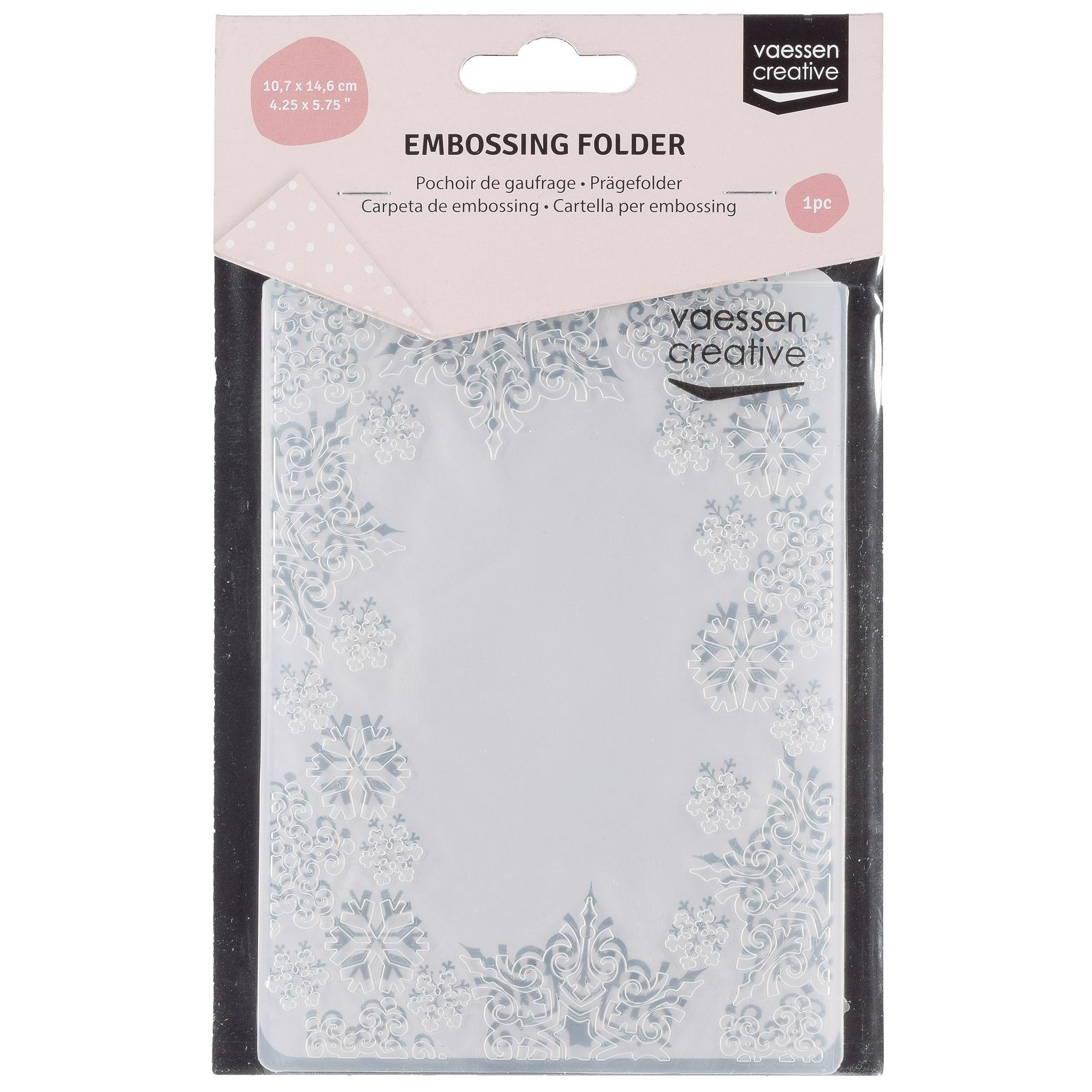 Vaessen Creative • Cartella per Embossing snowflake trim