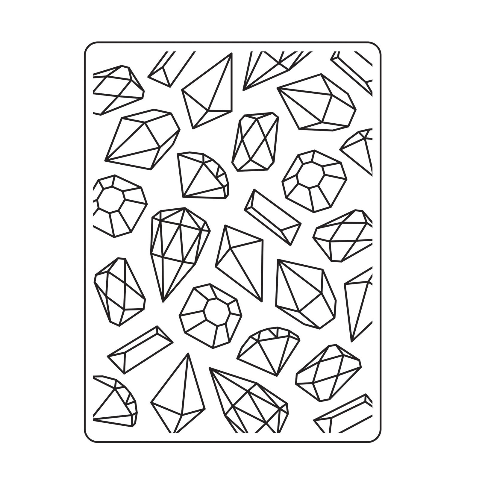 Vaessen Creative • Embossing Folder Edelstenen