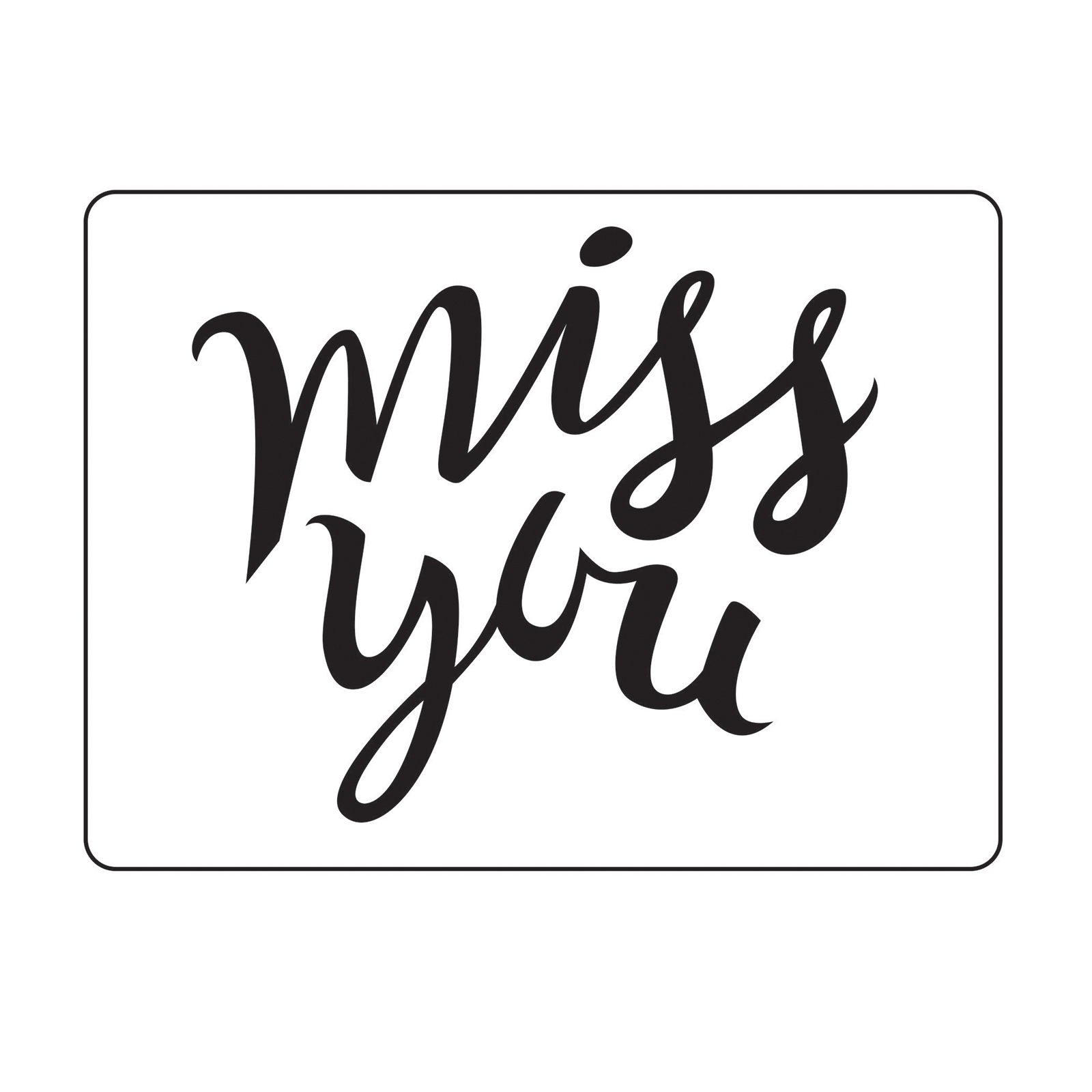 Vaessen Creative • Prägefolder "Miss you"