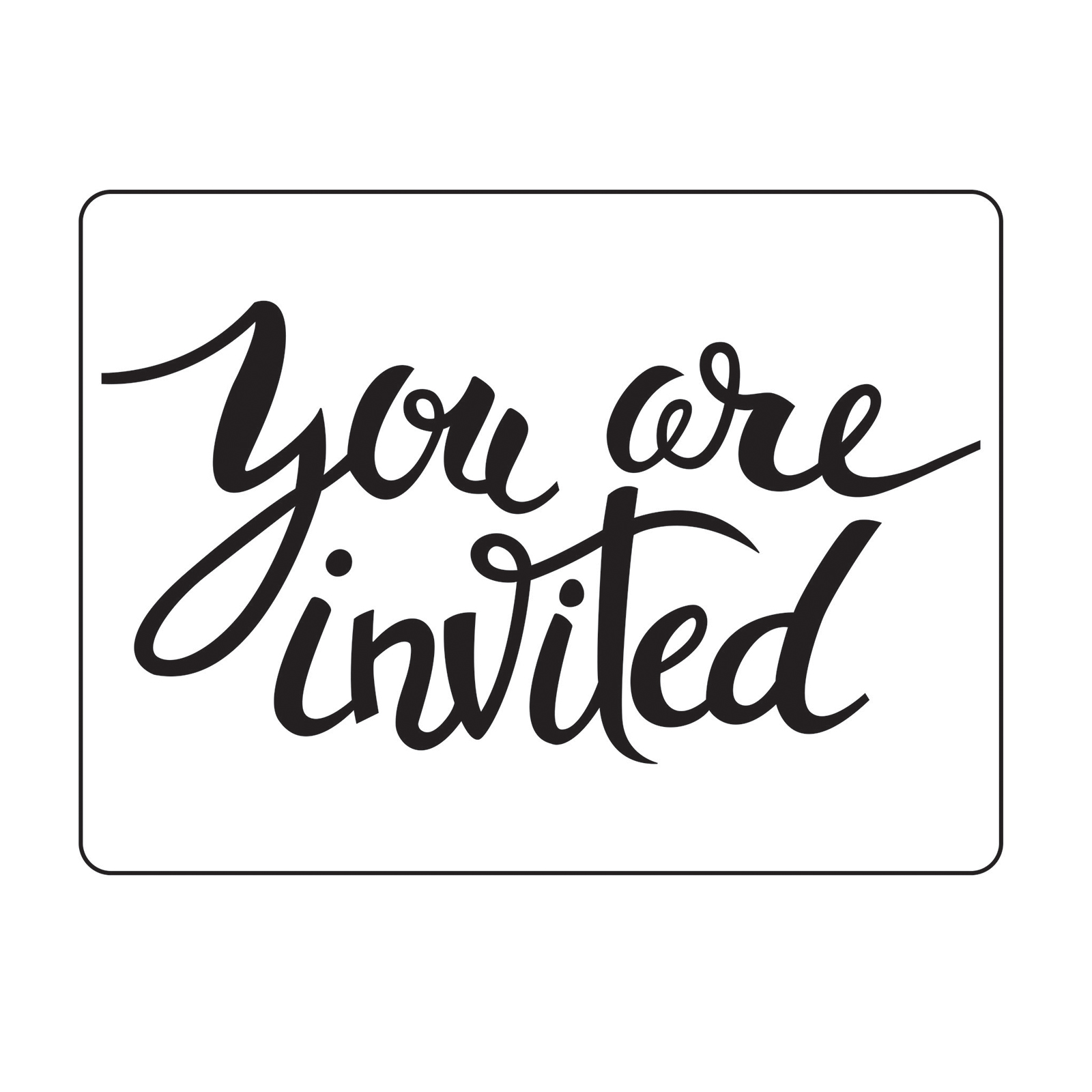 Vaessen Creative • Prägefolder "You are invited"