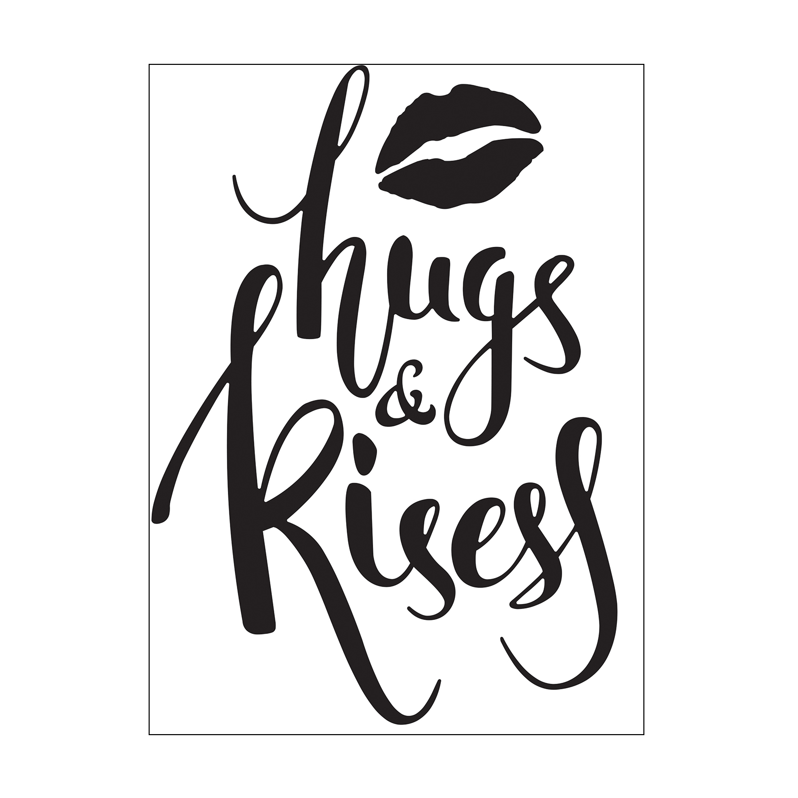 Vaessen Creative • Pochoir de Gaufrage Hugs & Kisses