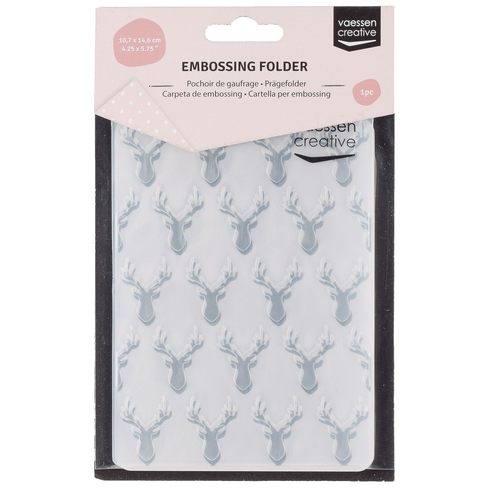 Vaessen Creative • Cartella per Embossing deer heads