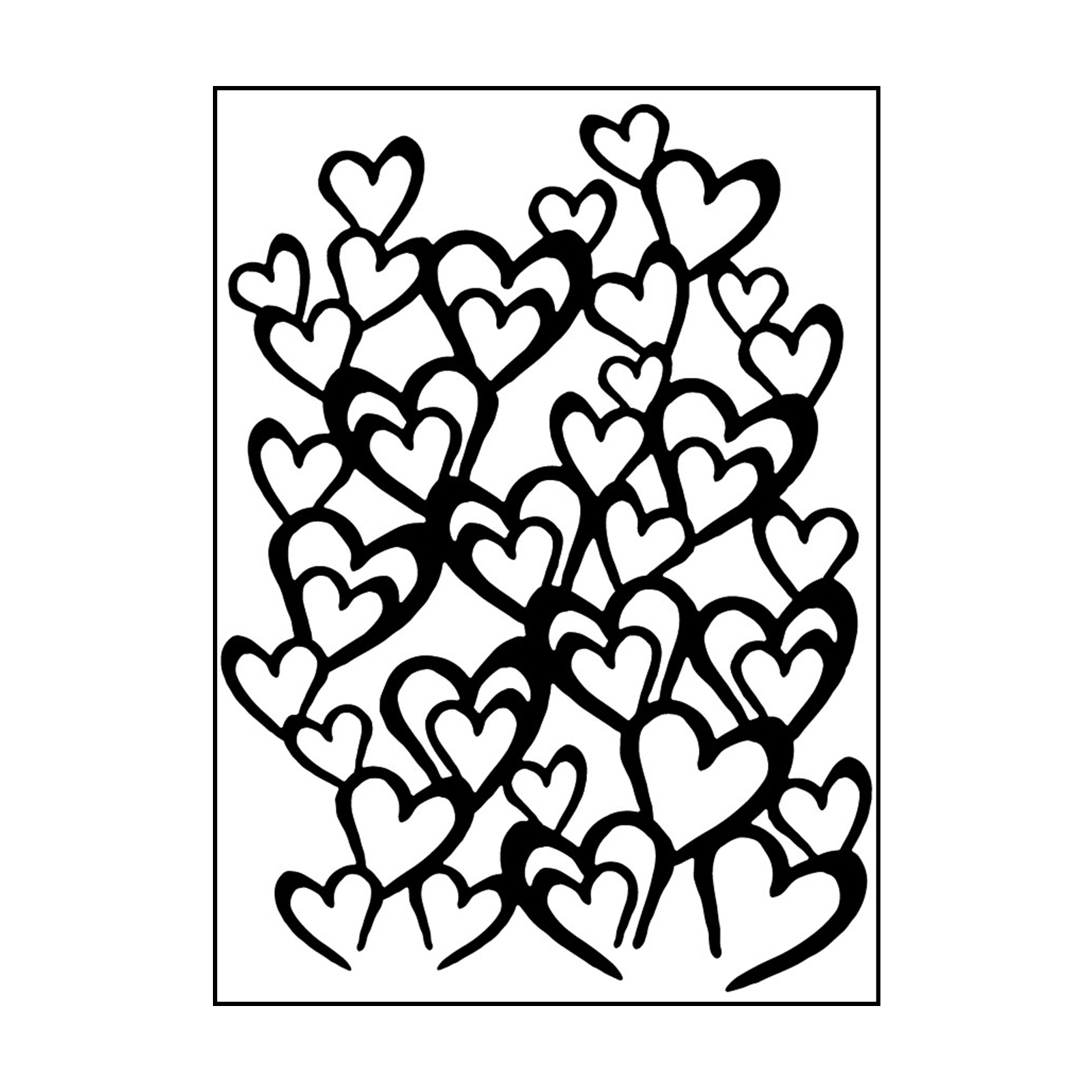 Vaessen Creative • Embossing Folder Envolée de Coeurs