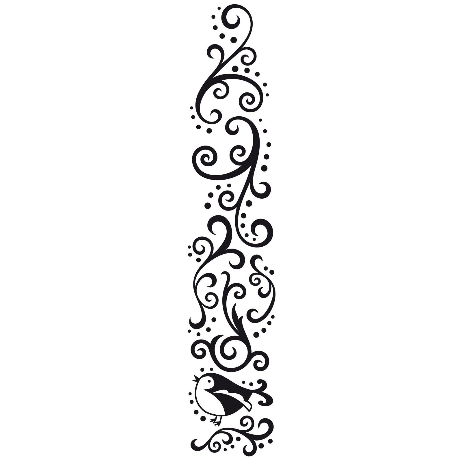 Vaessen Creative • Cartella per Embossing Decorative Curl with Bird