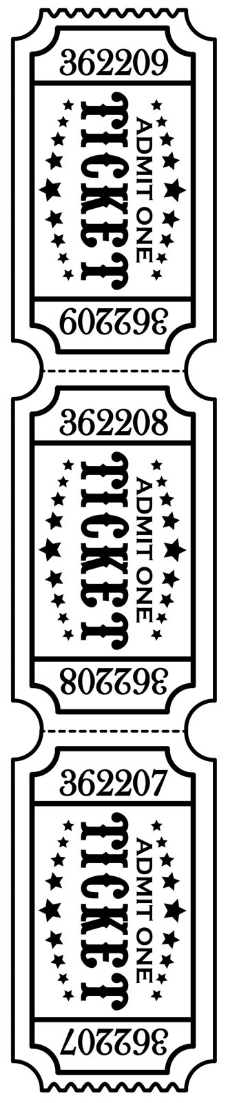 Vaessen Creative • Embossing Folder Ticket