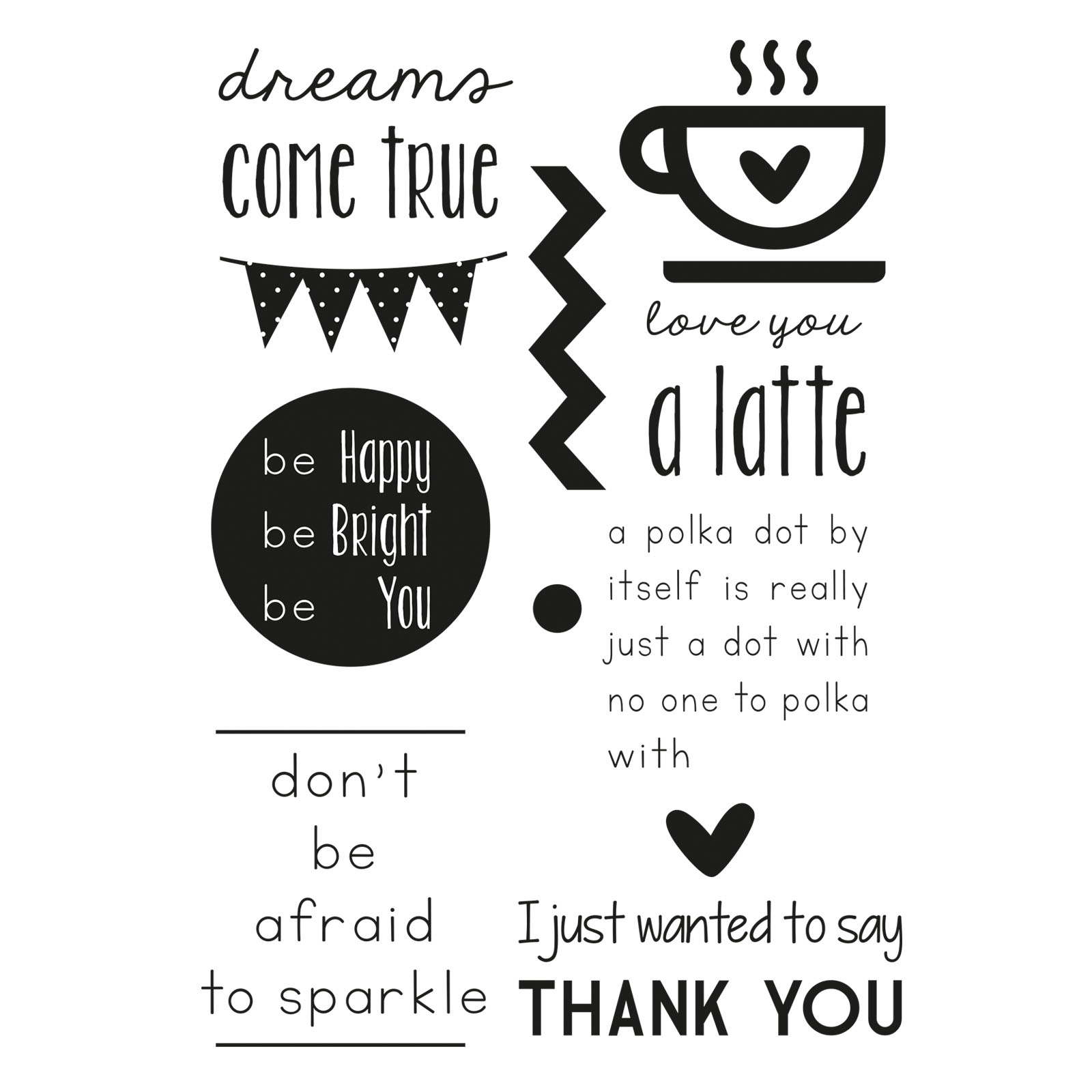 Vaessen Creative • Love It Clear Stamp A5 Dreams