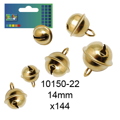 Vaessen Creative • Bell charm gold 14mm 144pcs