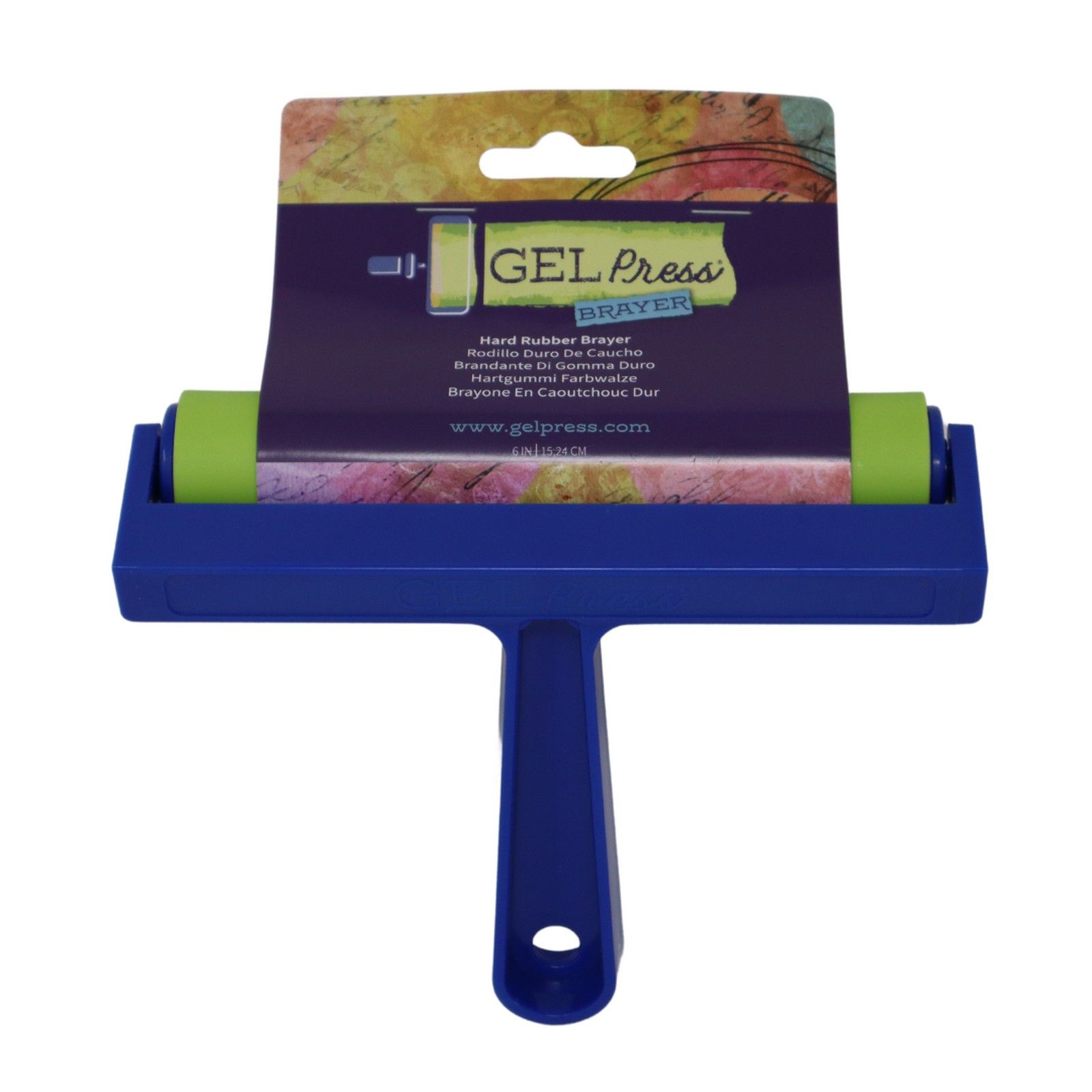 Gel Press • Brailleur en Caoutchouc Dur Bleu 15,24cm