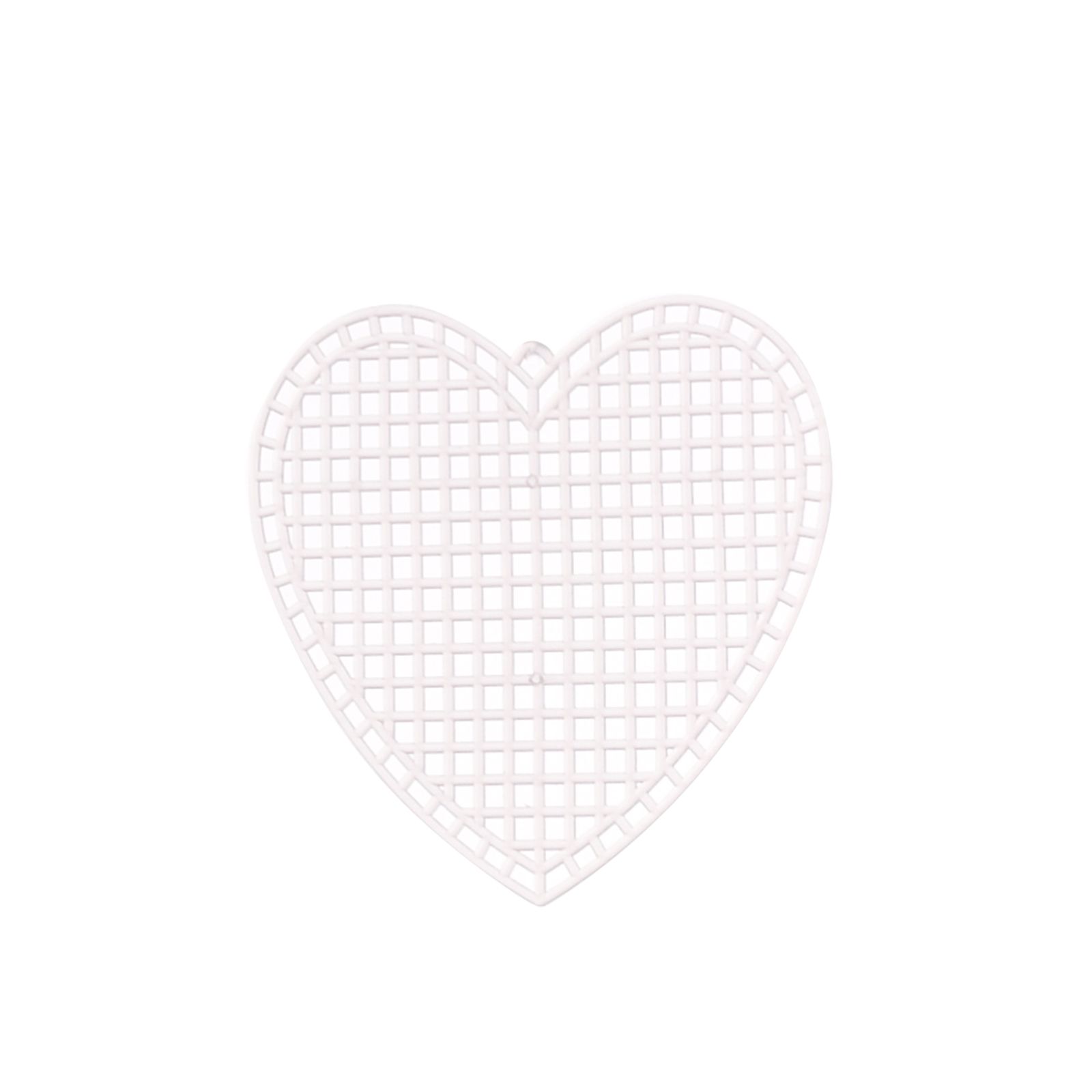 Vaessen Creative • Canvas de Plástico Corazón 7,5x7,5cm 7ct Transparente 10uds