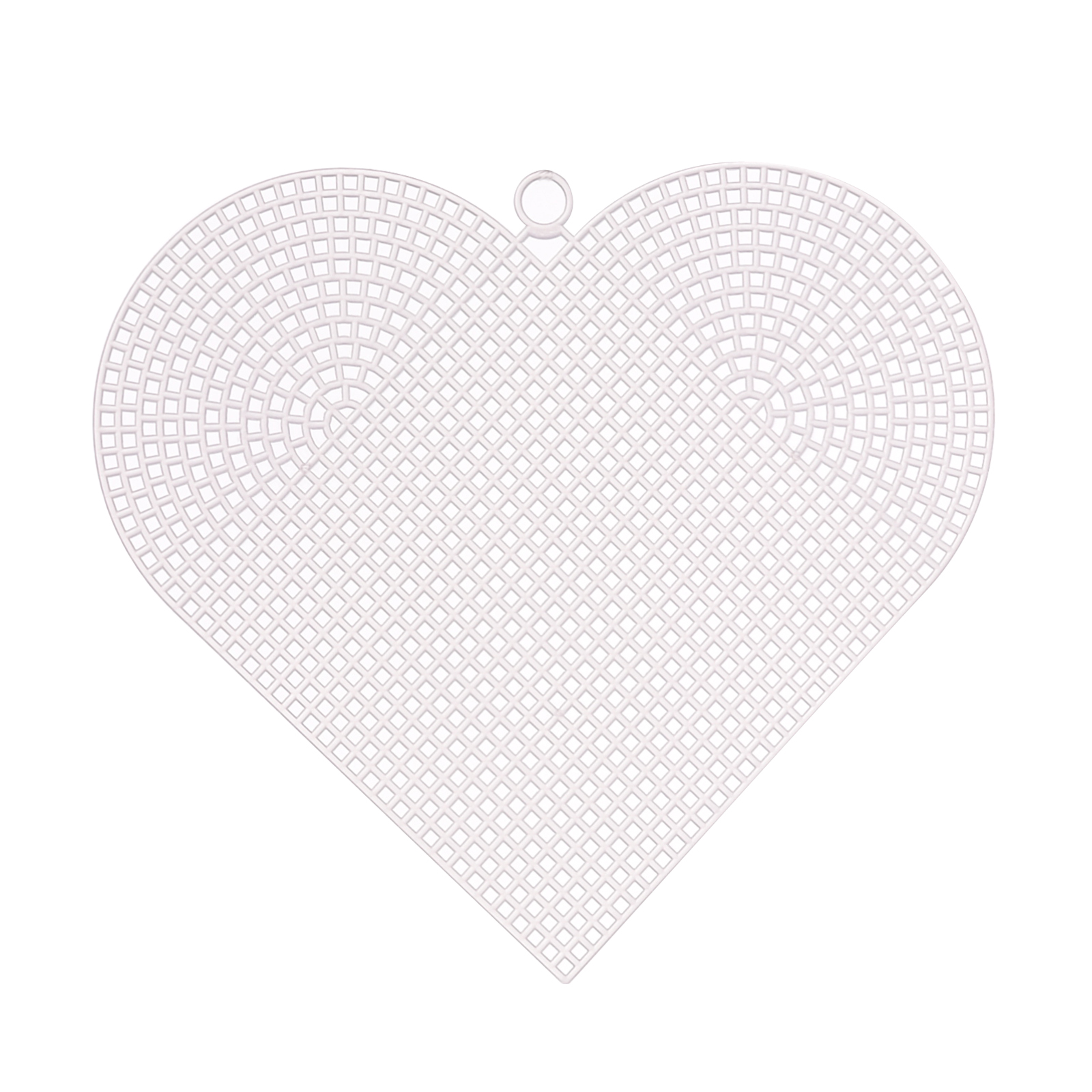 Vaessen Creative • Plastic Canvas Heart 7count Clear