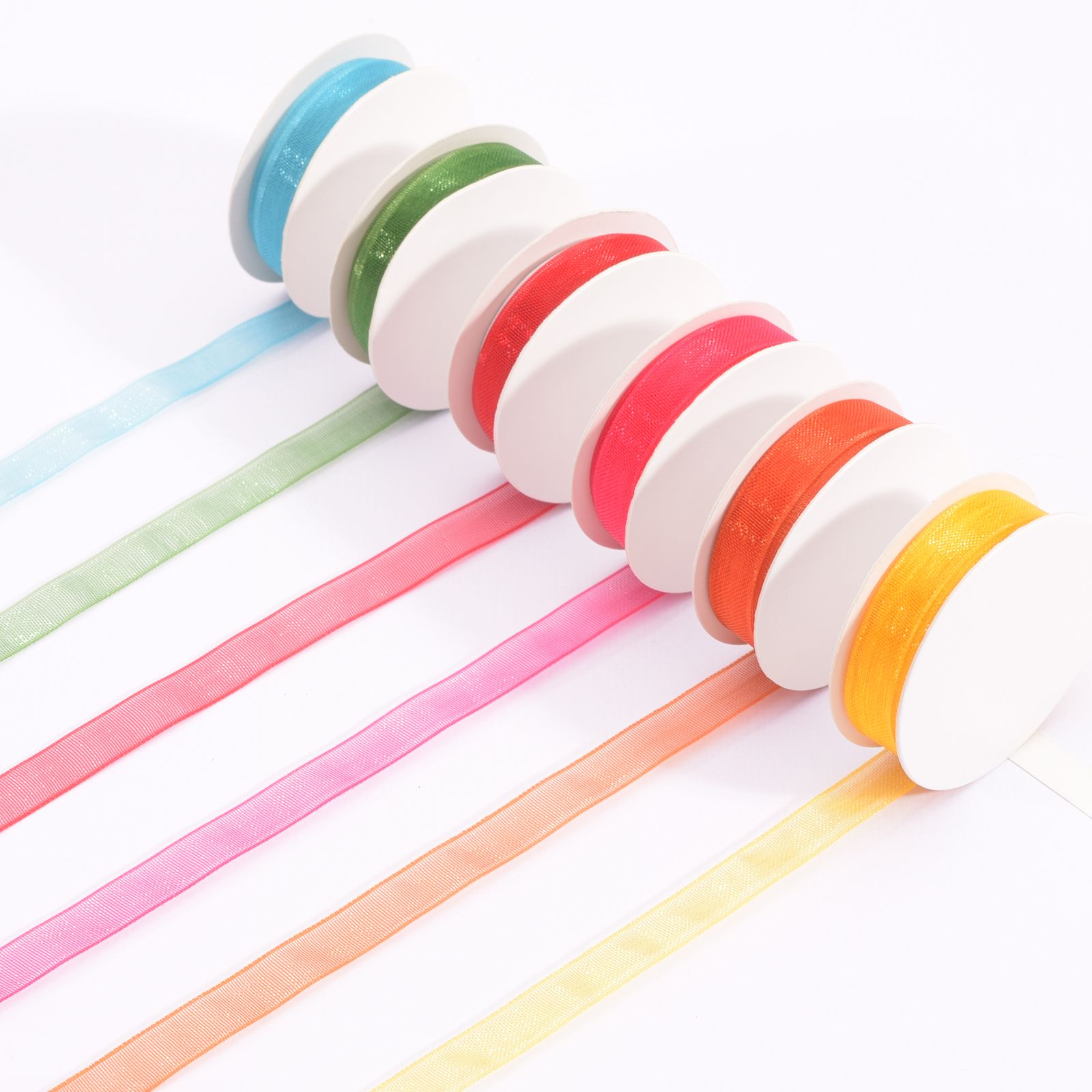 Vaessen Creative • Ruban Organza 6 Colours 6mmx2m Été