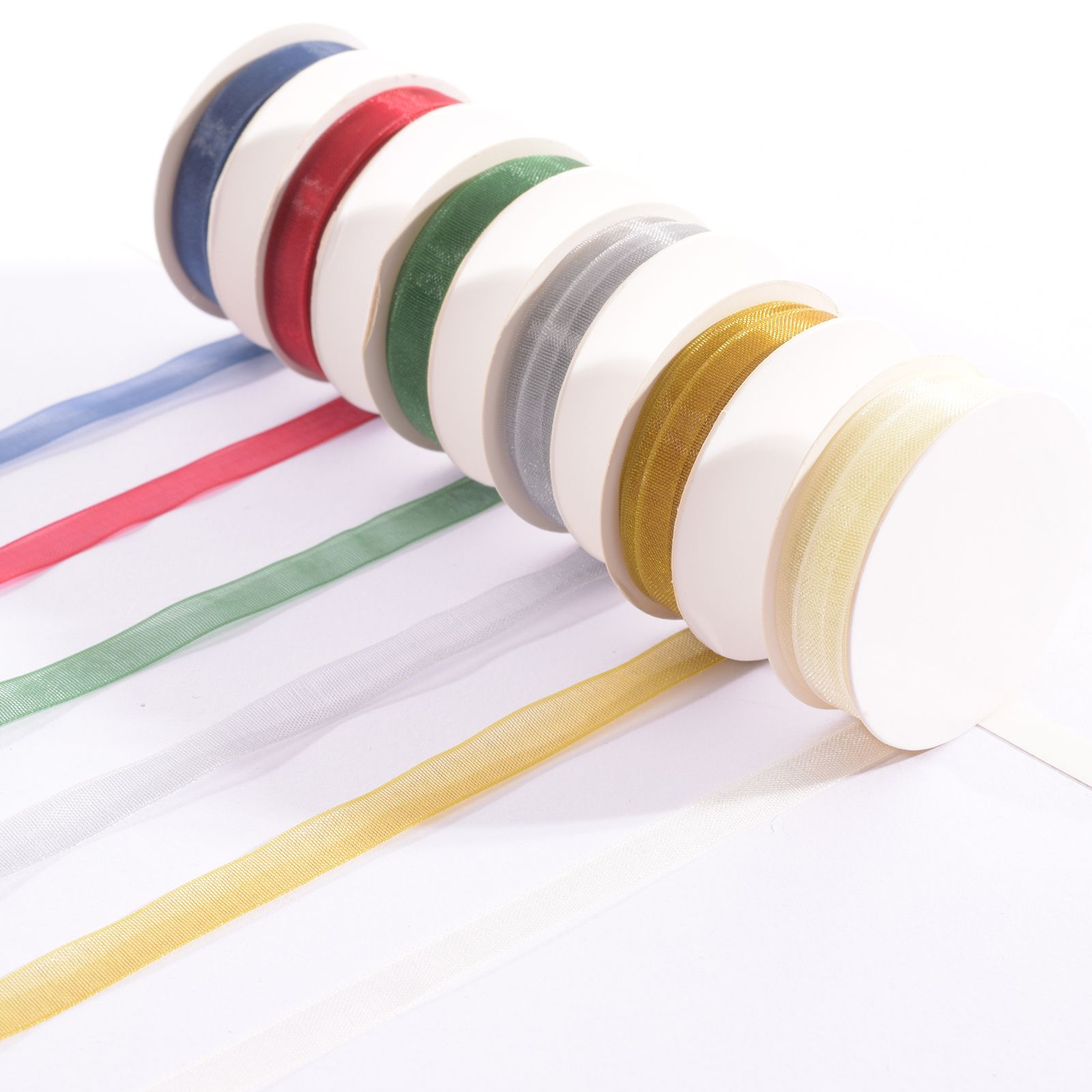 Vaessen Creative • Organza Ribbon 6 Colours 6mmx2m Christmas