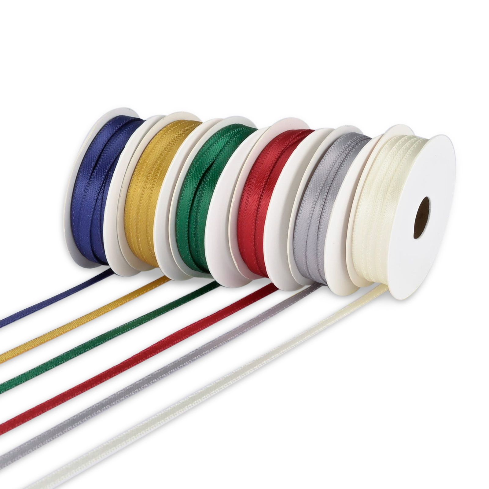 Vaessen Creative • Nastro di Raso 6 Colori 3mmx2m Natale
