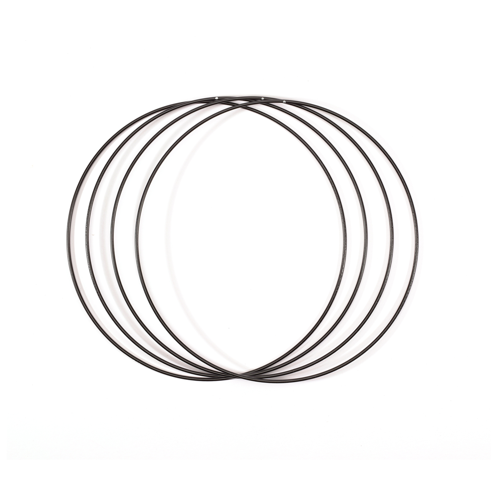 Vaessen Creative • Metal ring Ø25cm 3mm Black 4pieces
