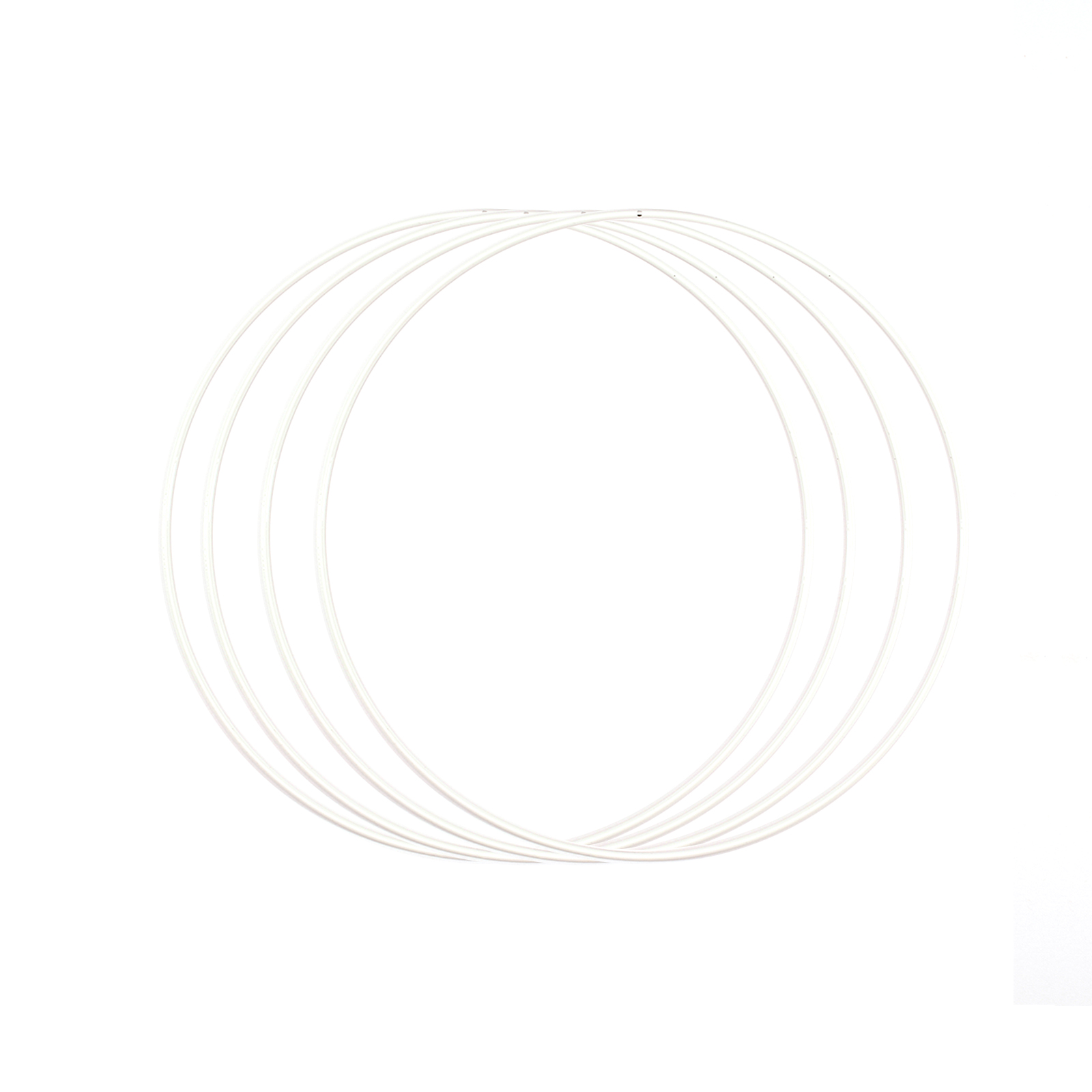 Vaessen Creative • Metal ring Ø25cm 3mm White 4pieces