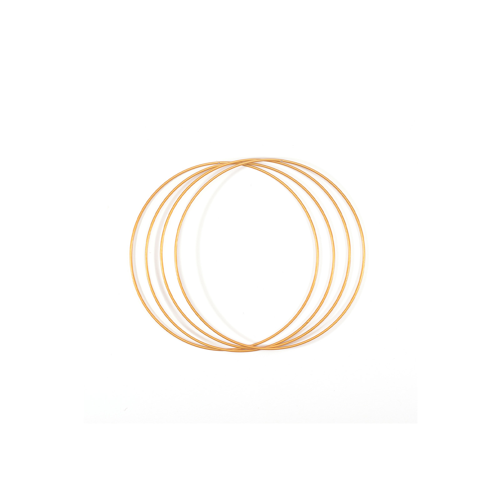 Vaessen Creative • Metal Rings Set Ø20cm 3mm Gold 4x