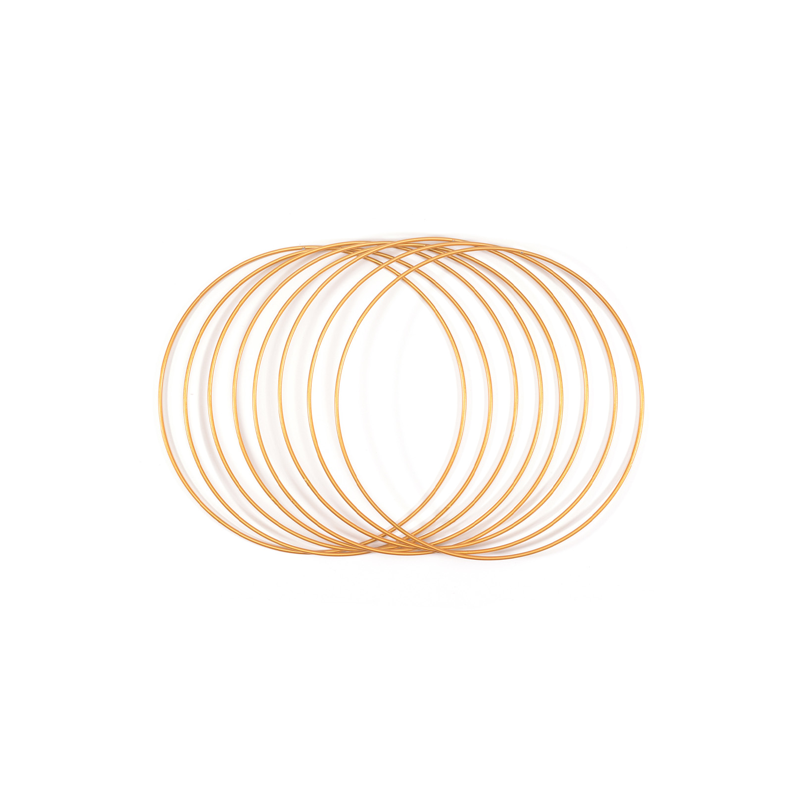 Vaessen Creative • Juego de Anillos de Metal Ø20cm 3mm Oro 8x