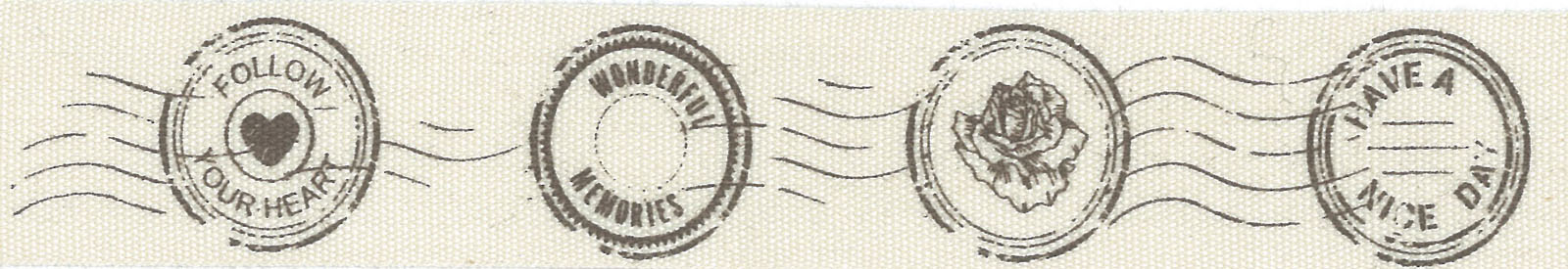 Vaessen Creative • Ribbon 25mx20mm Postmark