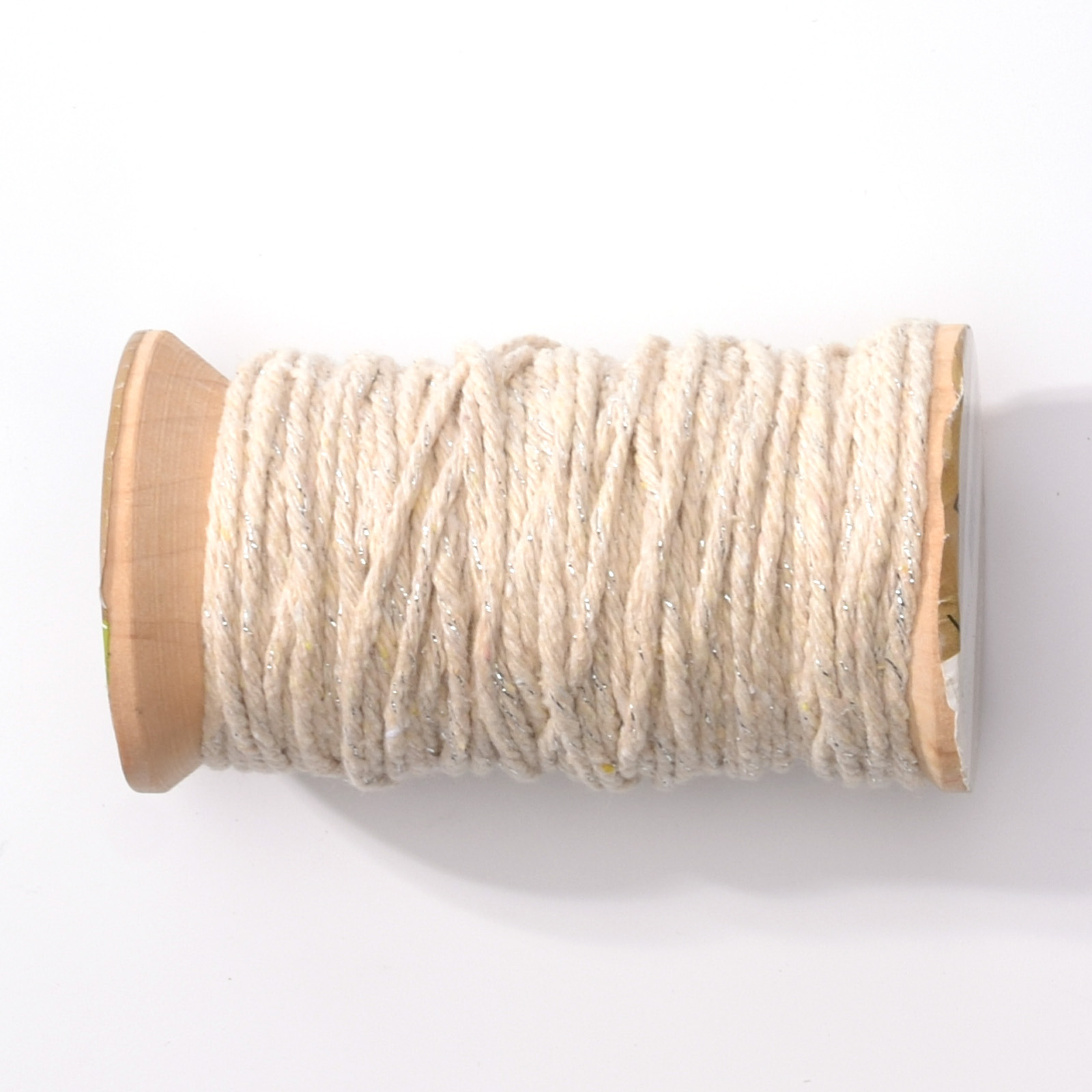 Bäckergarn • Naturel-Silberfaden 2mm