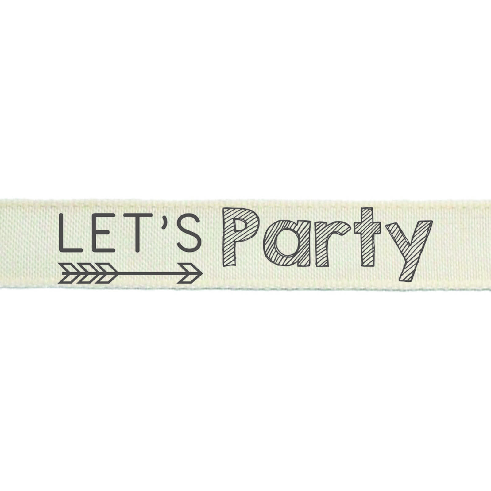 Vaessen Creative • Ribbon 2mx15mm ENG Let's Party