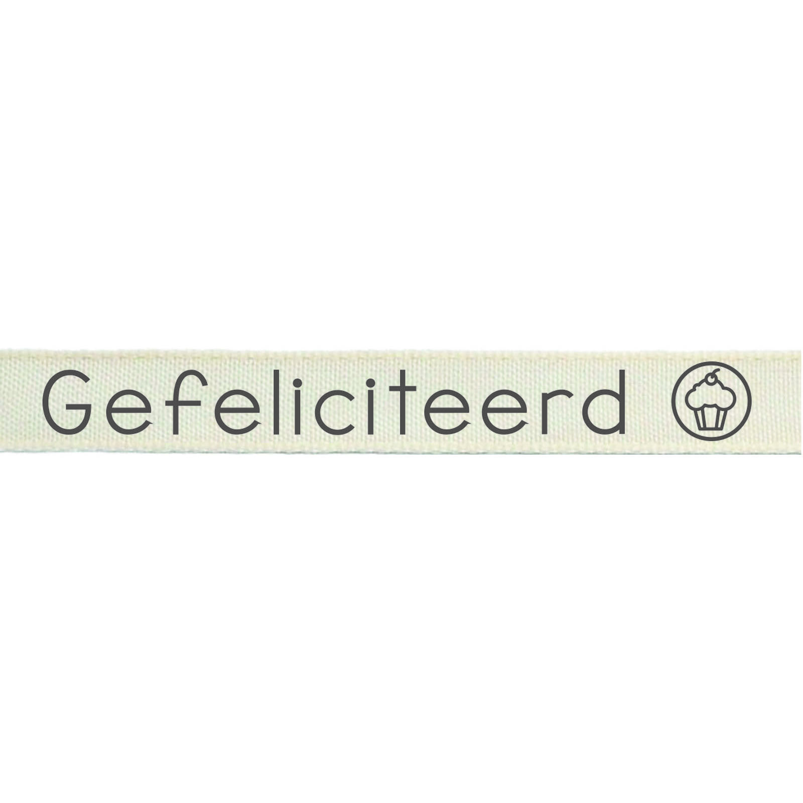 Vaessen Creative • Ribbon 20mx15mm NL Gefeliciteerd