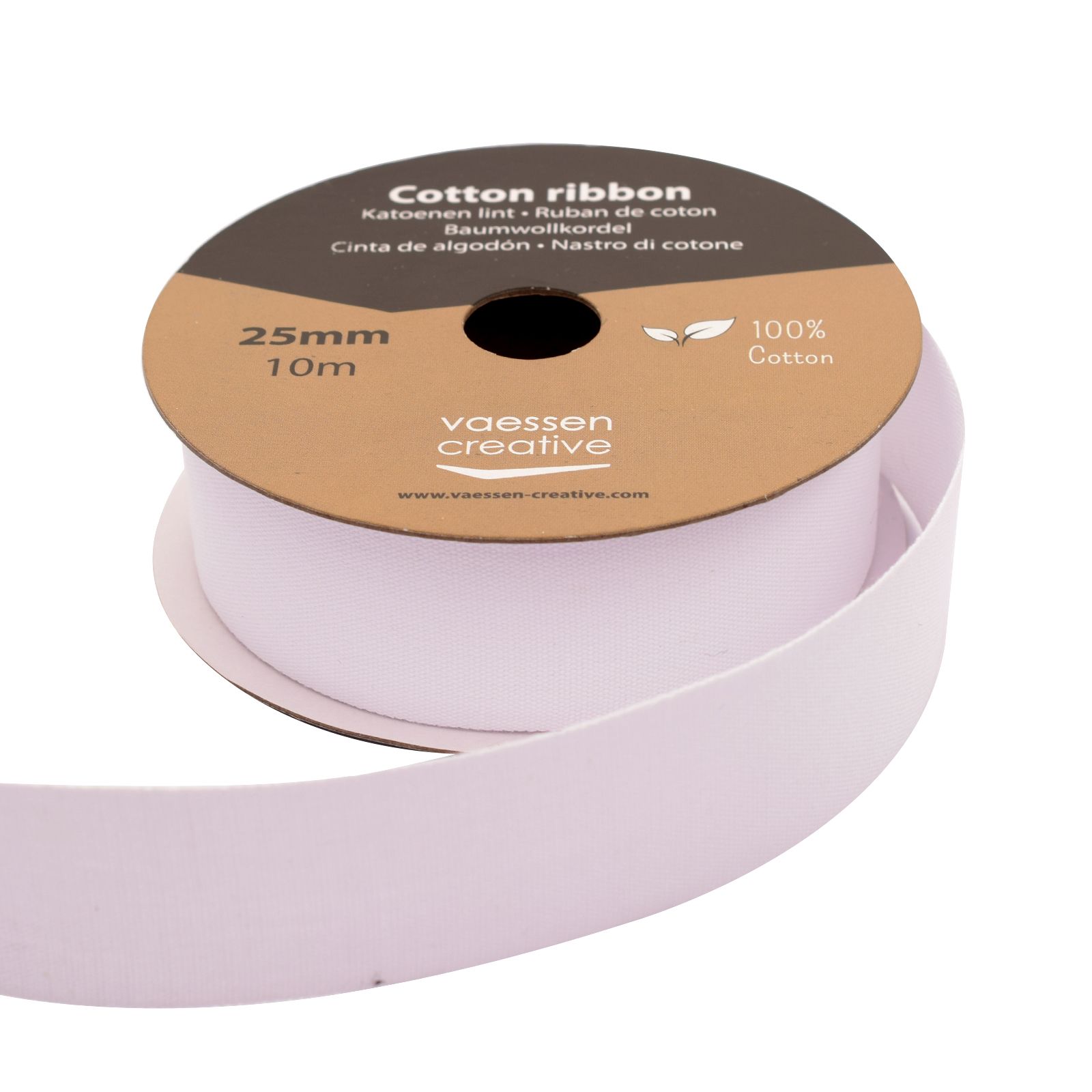 Vaessen Creative • Baumwollband 25mm x 10m Weiß
