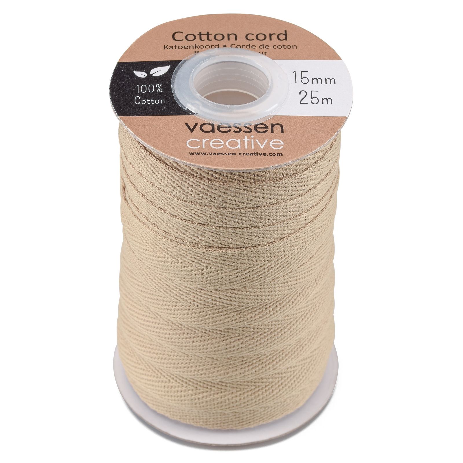 Vaessen Creative • Katoendraad Naturel 15mmx25m