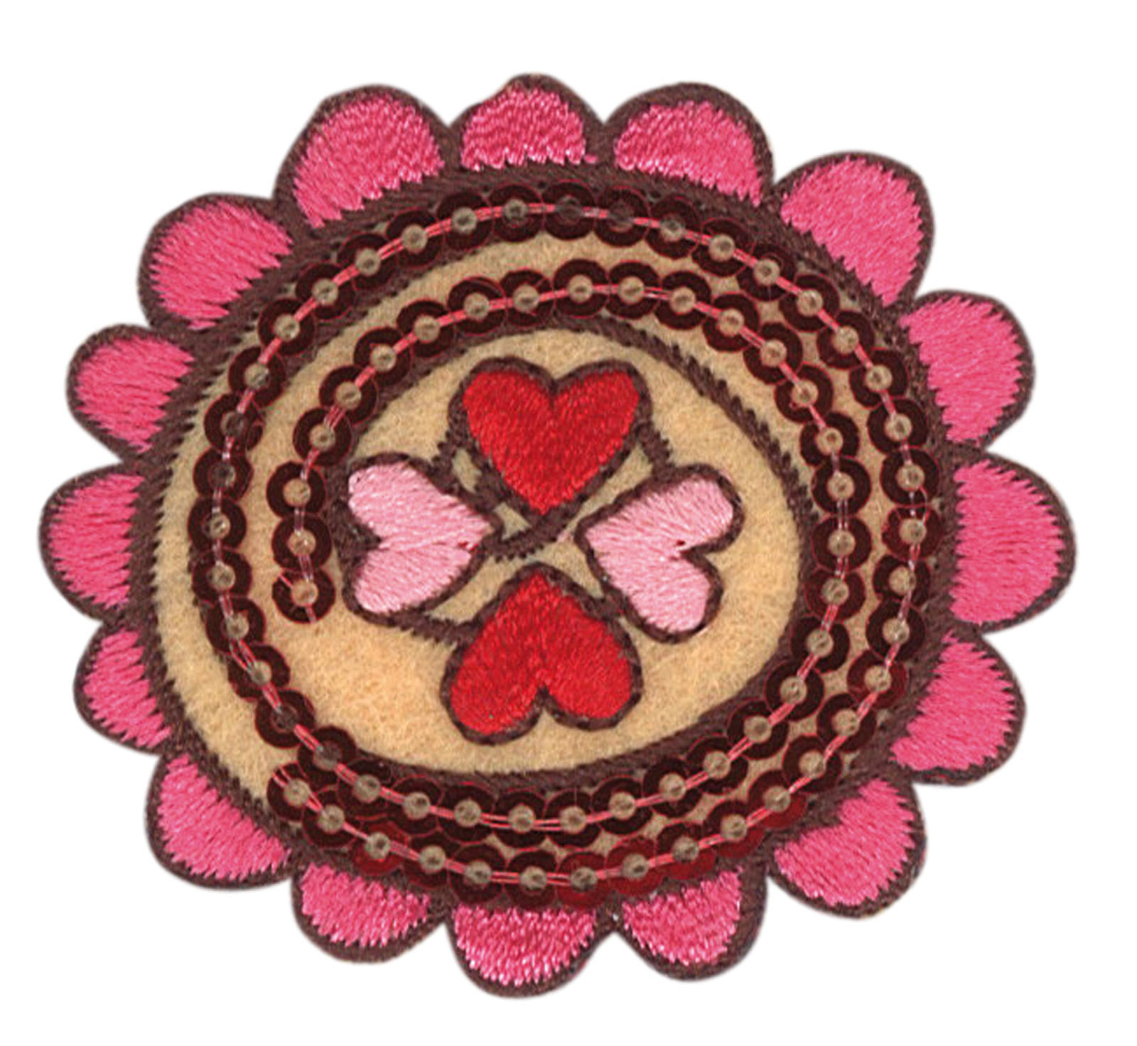 Vaessen Creative • Opstrijkbare patches flower 1