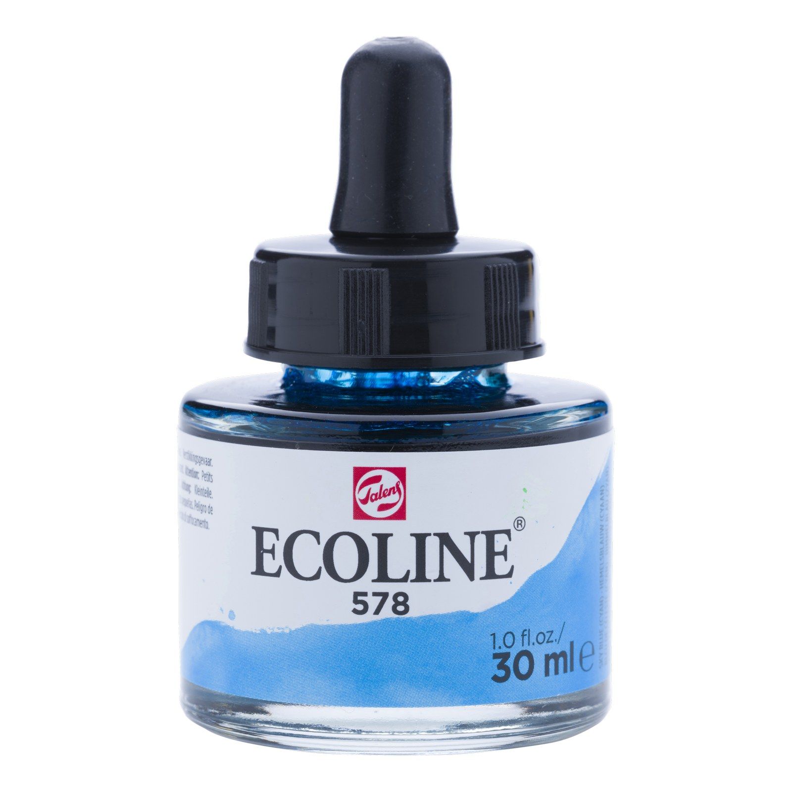 Ecoline • Liquid Watercolor Bottle 30ml Sky Blue (Cyan) 578