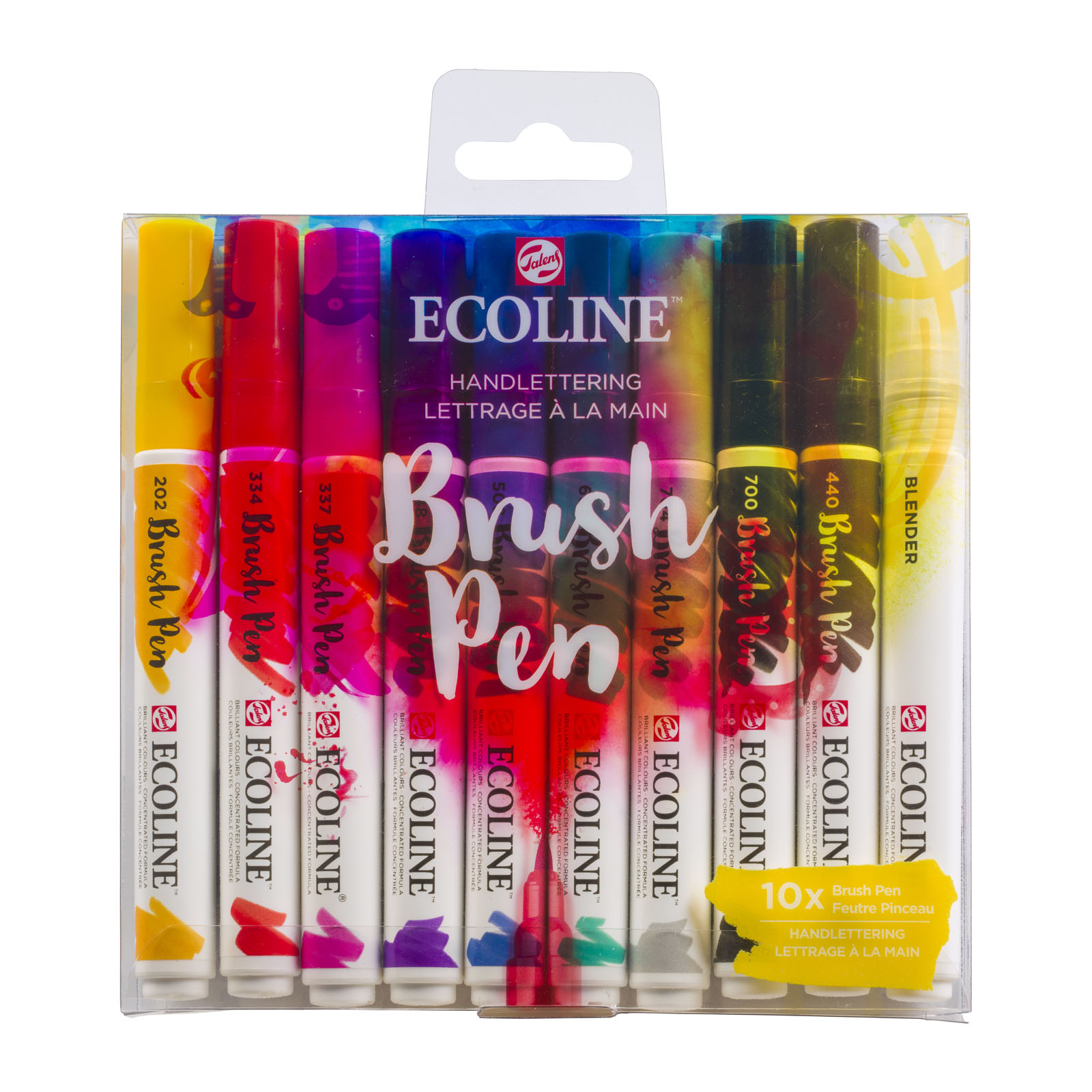 Ecoline • Set van 10 Brush Pens Handlettering