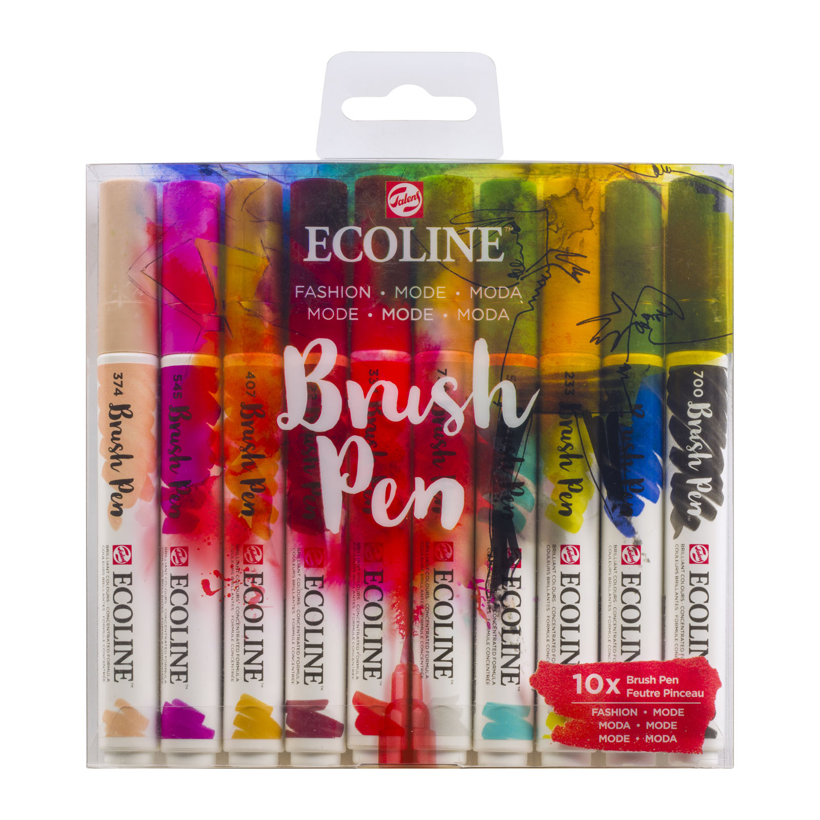 Ecoline • Estuche de Brush Pen 10 Moda