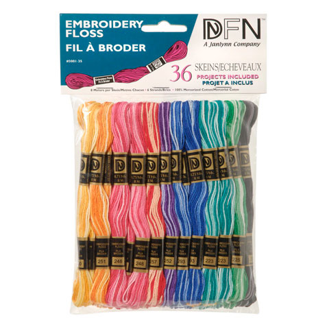 Darice • Embroidery floss 36pcs 8m blended